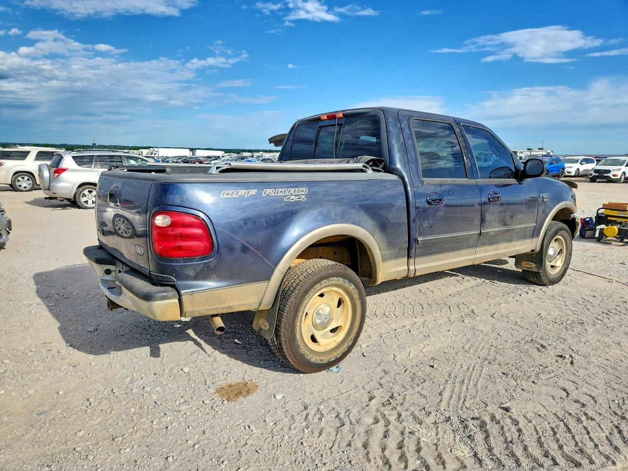 2001 Ford F150 Supercrew Blue vin: 1FTRW08L31KA67153