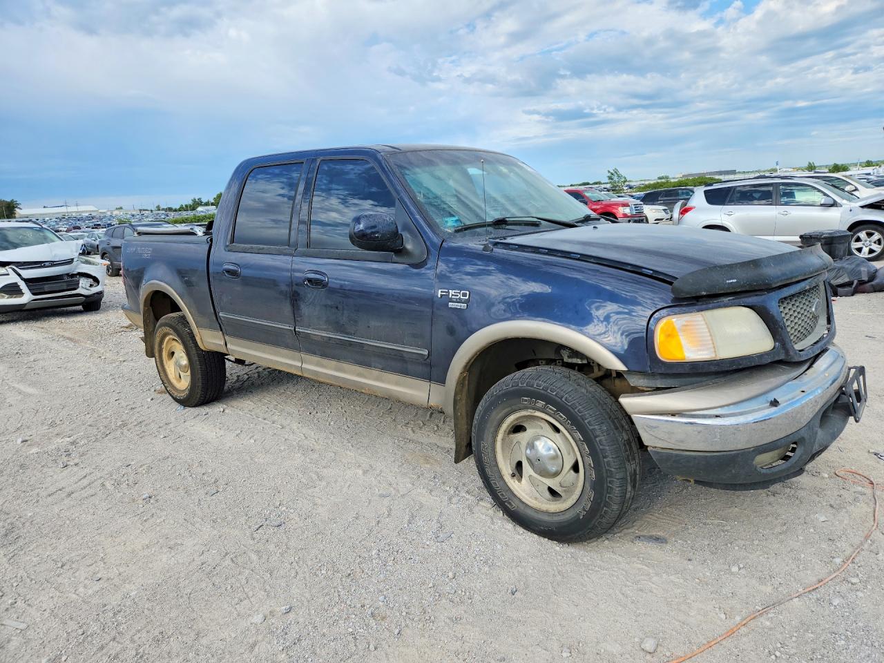 2001 Ford F150 Supercrew Blue vin: 1FTRW08L31KA67153