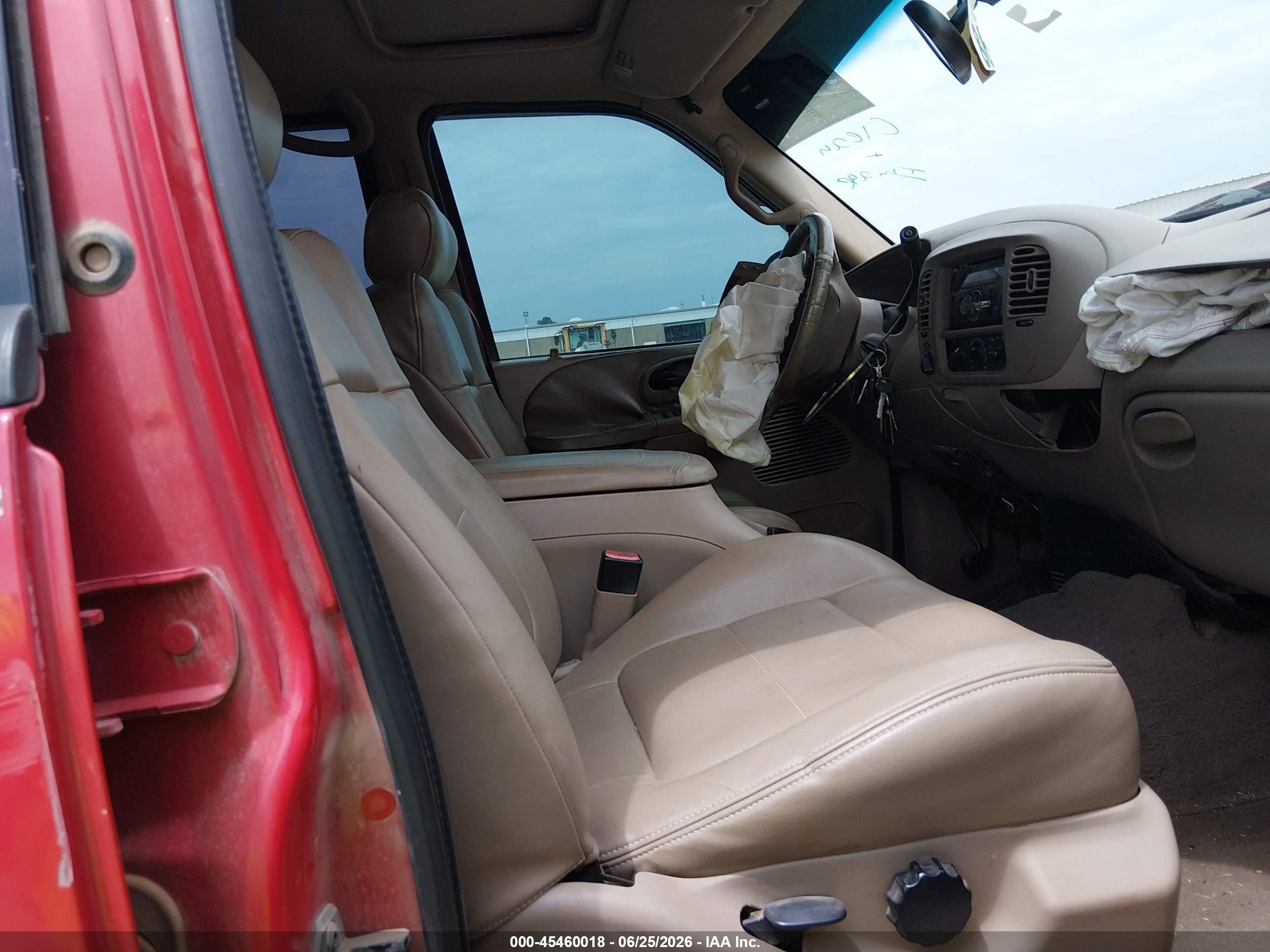 2001 Ford F-150 King Ranch Edition/lariat/xlt Red vin: 1FTRW08L31KB16254