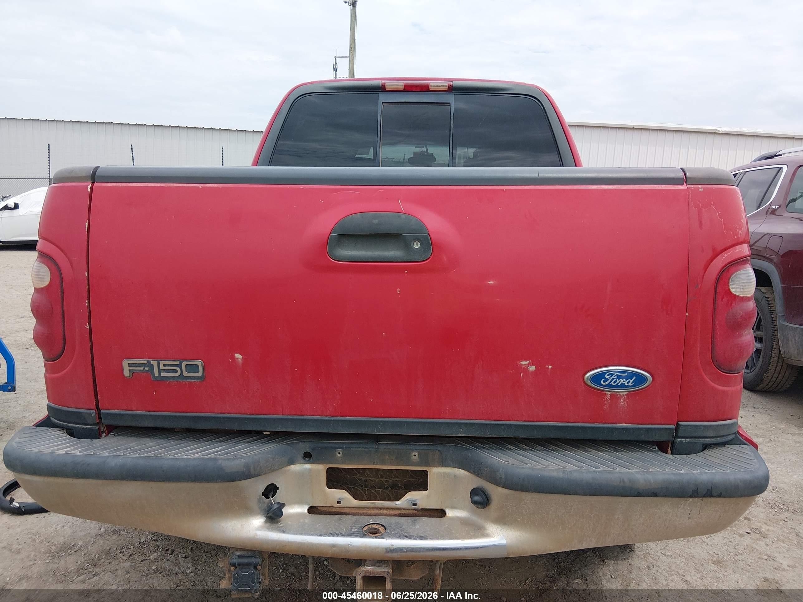 2001 Ford F-150 King Ranch Edition/lariat/xlt Red vin: 1FTRW08L31KB16254