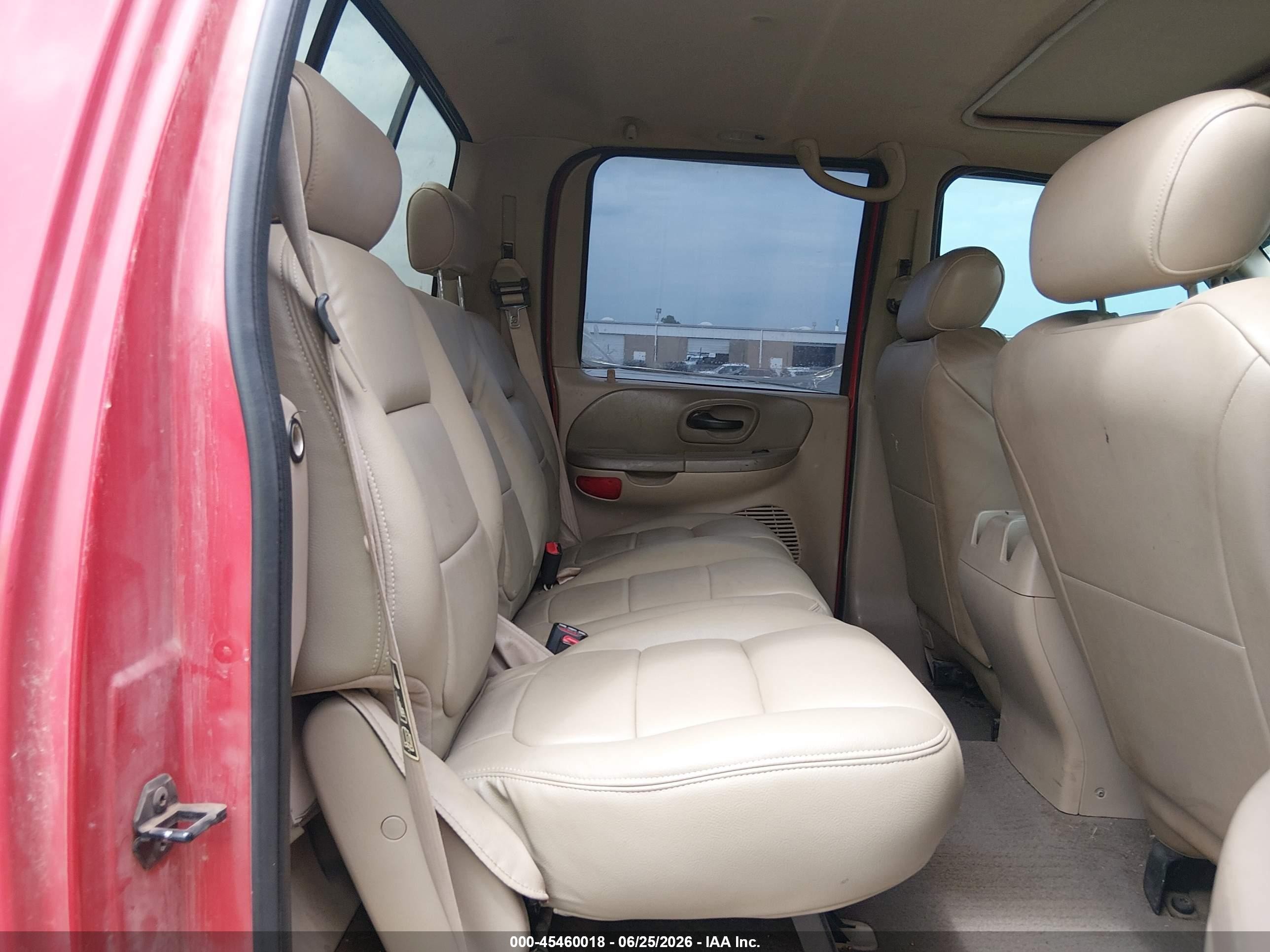 2001 Ford F-150 King Ranch Edition/lariat/xlt Red vin: 1FTRW08L31KB16254