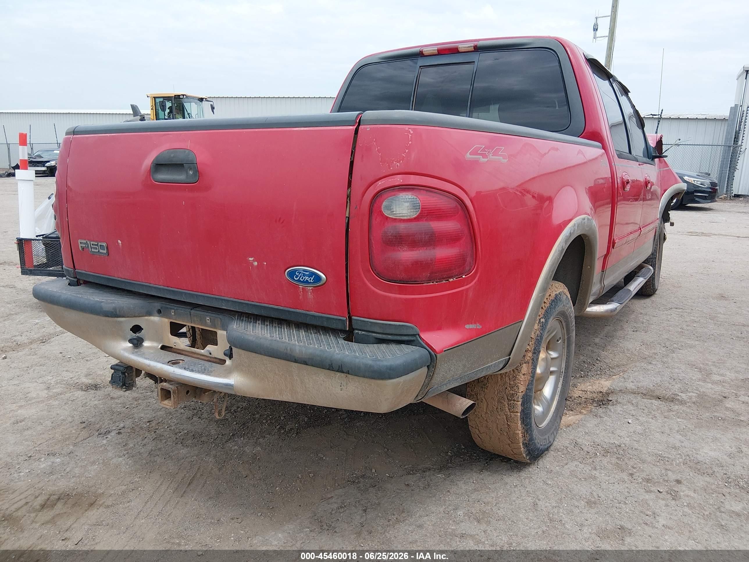 2001 Ford F-150 King Ranch Edition/lariat/xlt Red vin: 1FTRW08L31KB16254