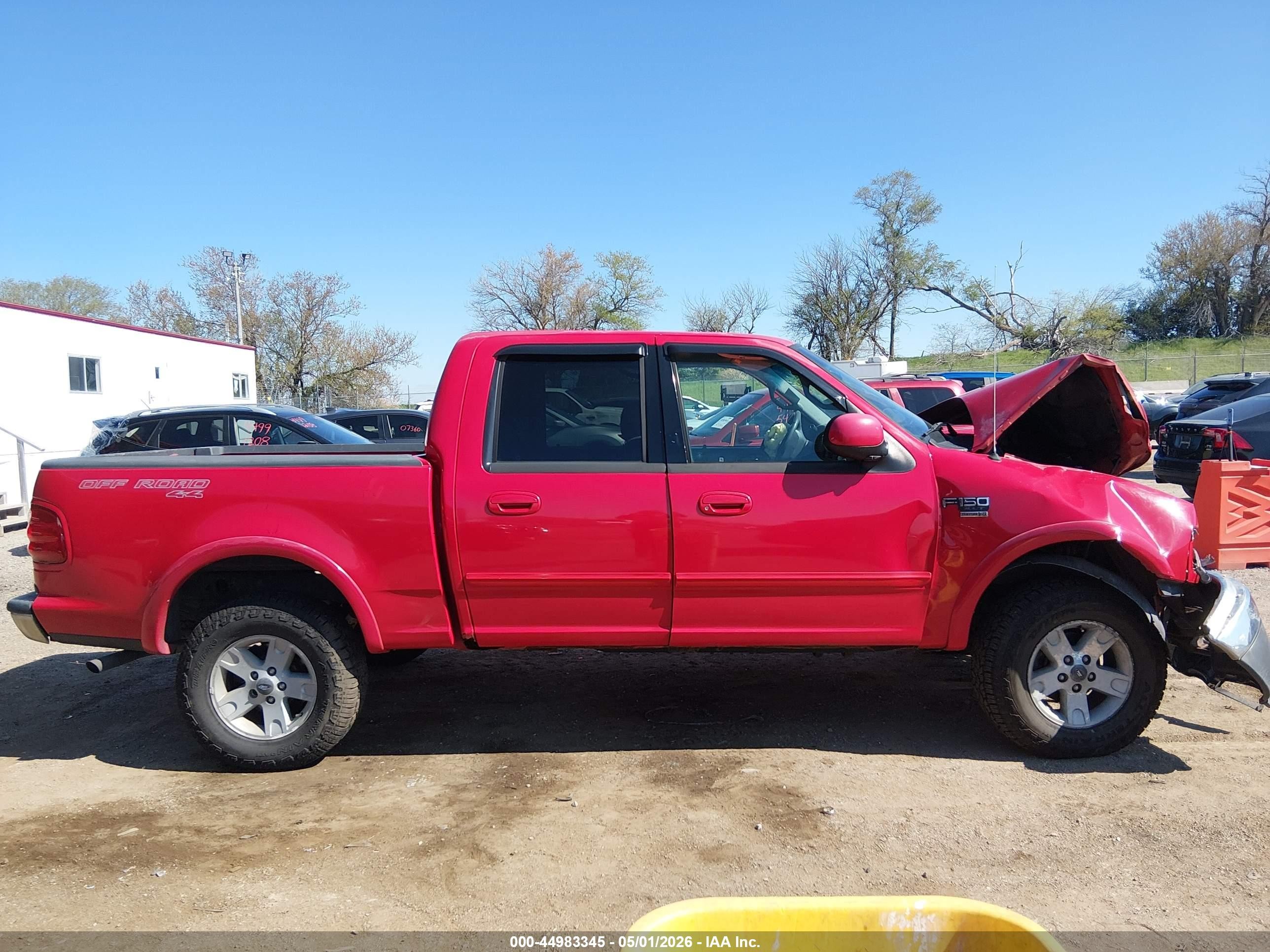 2001 Ford F-150   Red vin: 1FTRW08L31KB56205