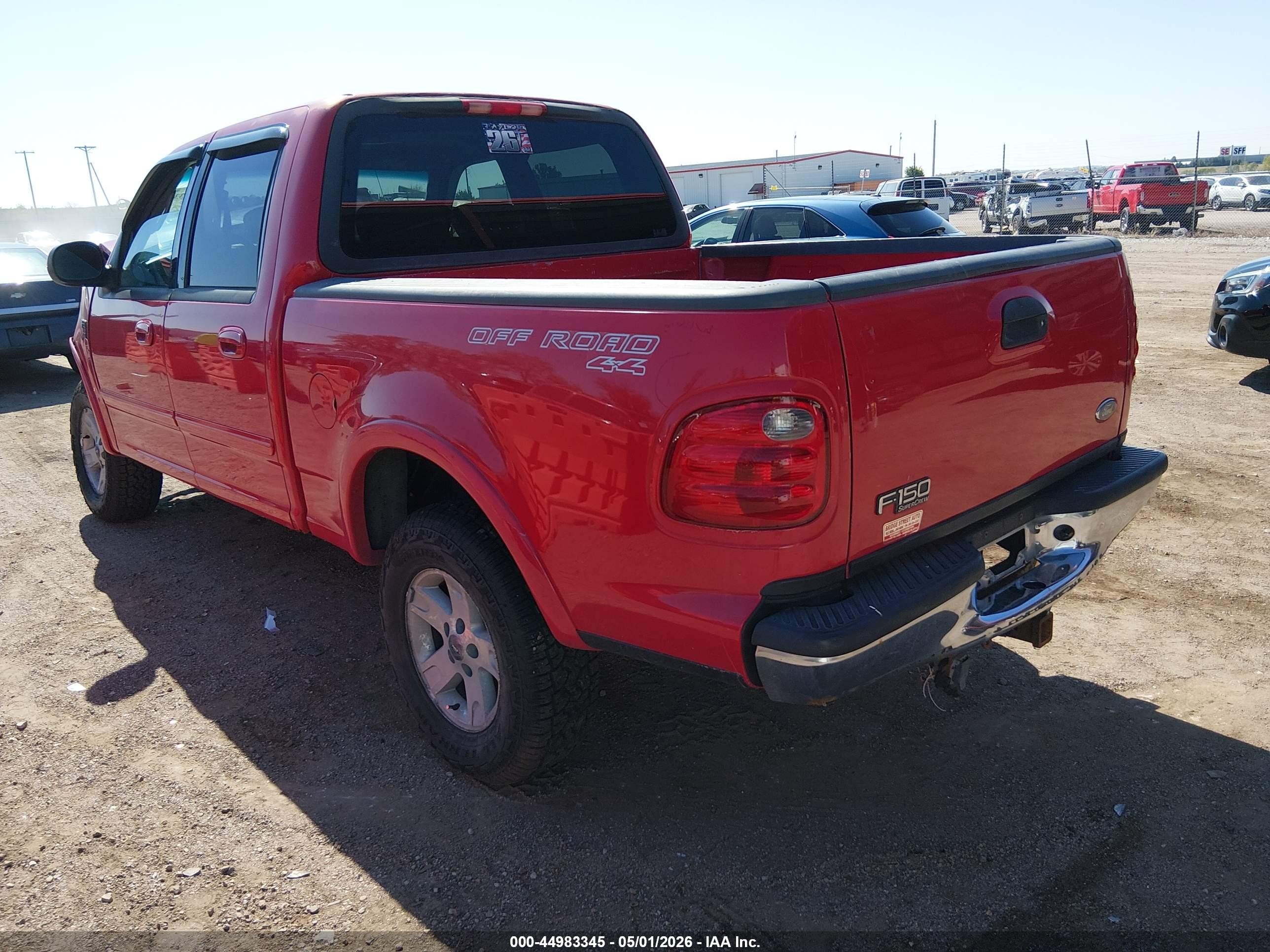 2001 Ford F-150   Red vin: 1FTRW08L31KB56205