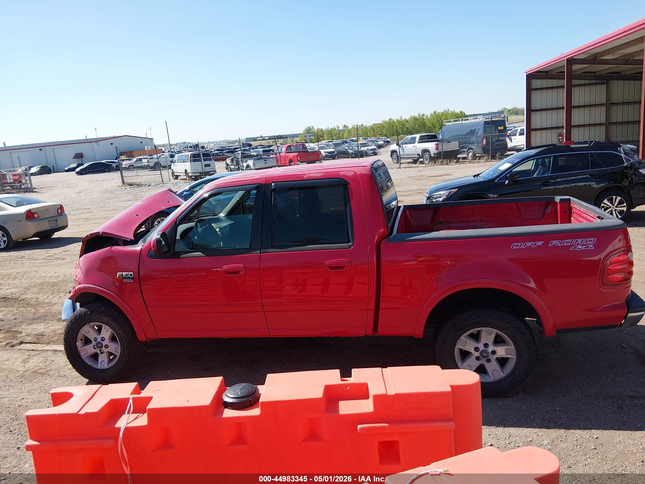 2001 Ford F-150   Red vin: 1FTRW08L31KB56205
