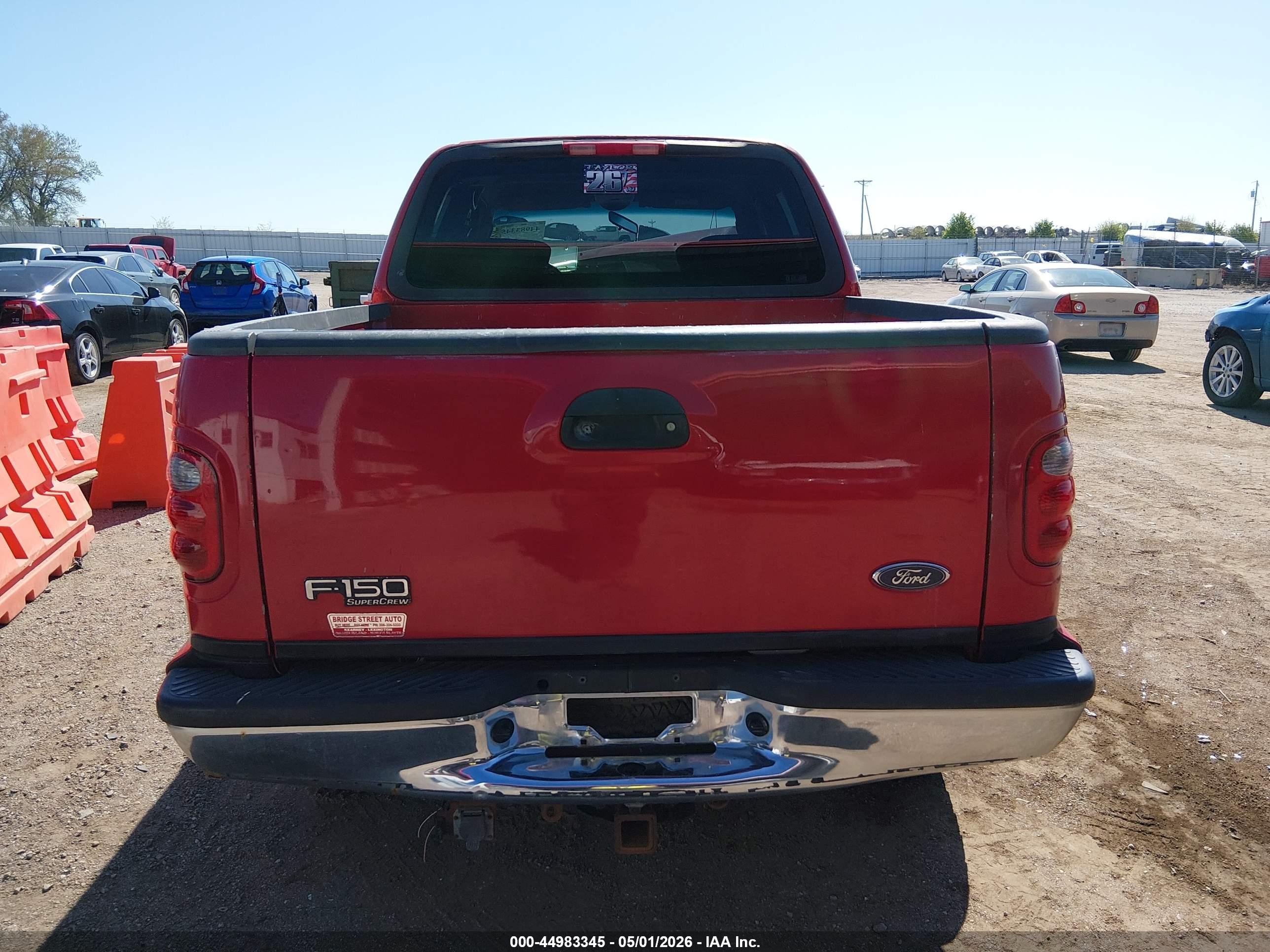 2001 Ford F-150   Red vin: 1FTRW08L31KB56205