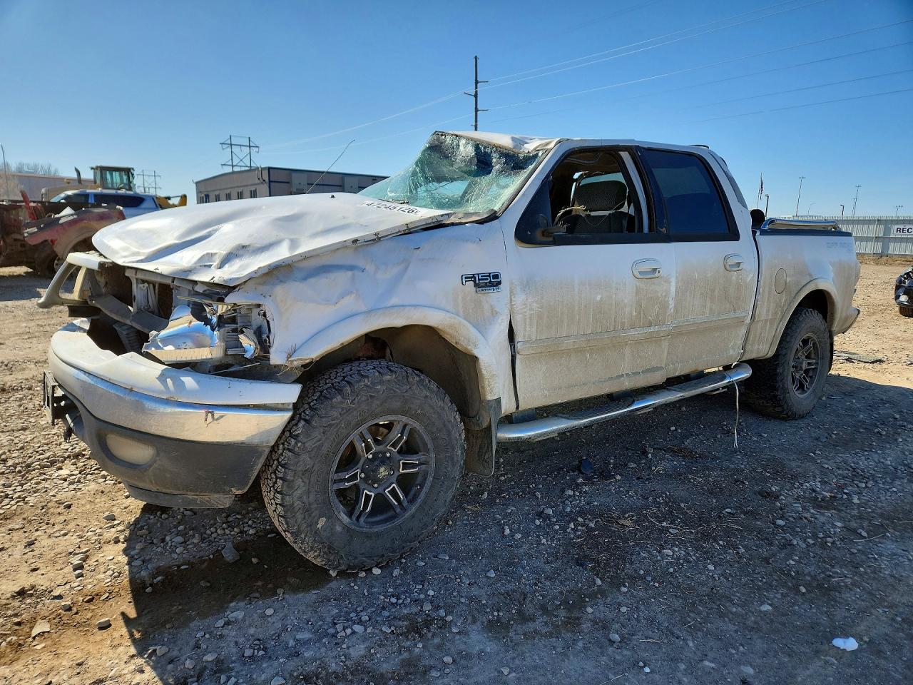 2001 Ford F150 Supercrew White vin: 1FTRW08L31KB78110