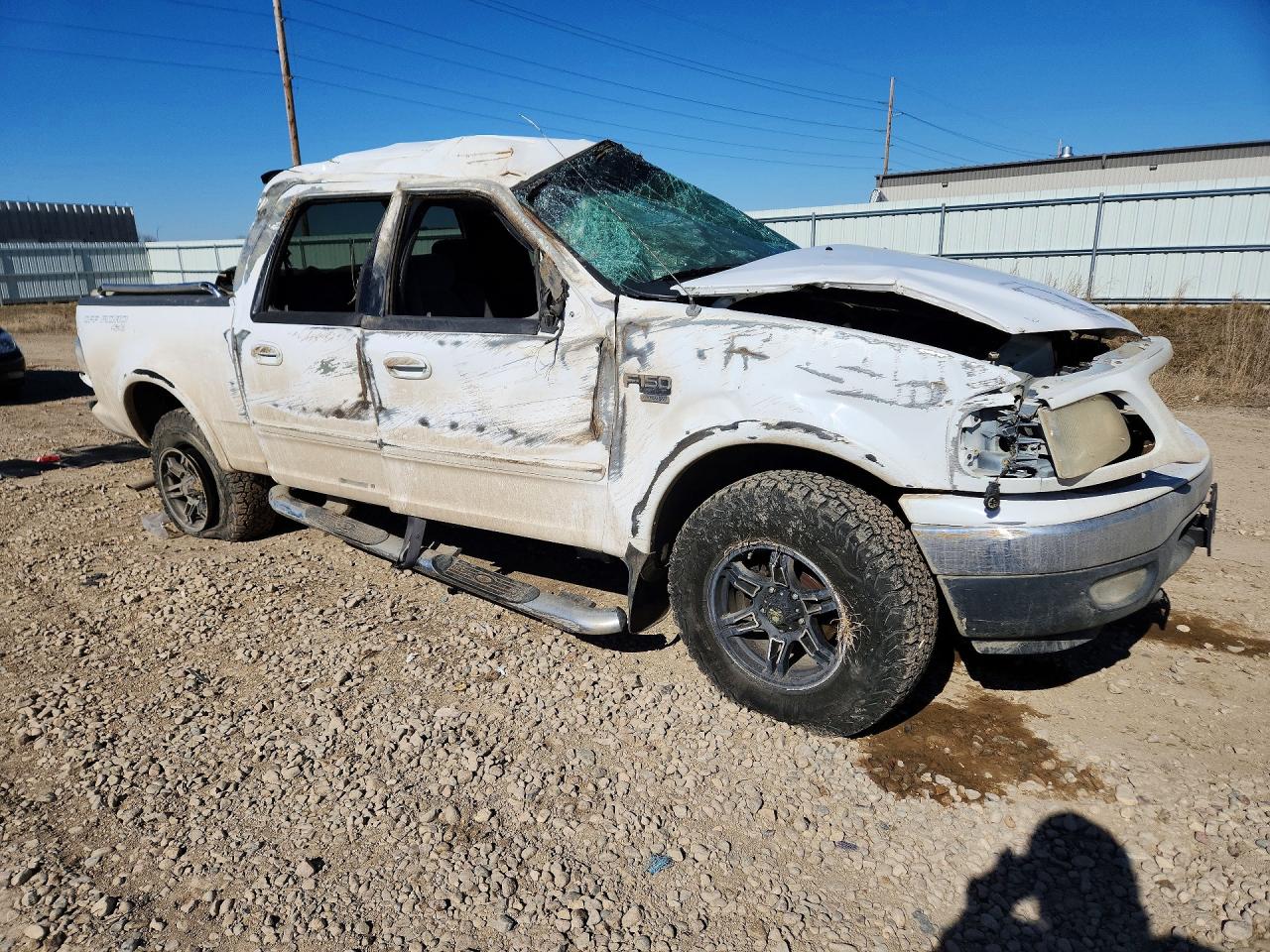 2001 Ford F150 Supercrew White vin: 1FTRW08L31KB78110