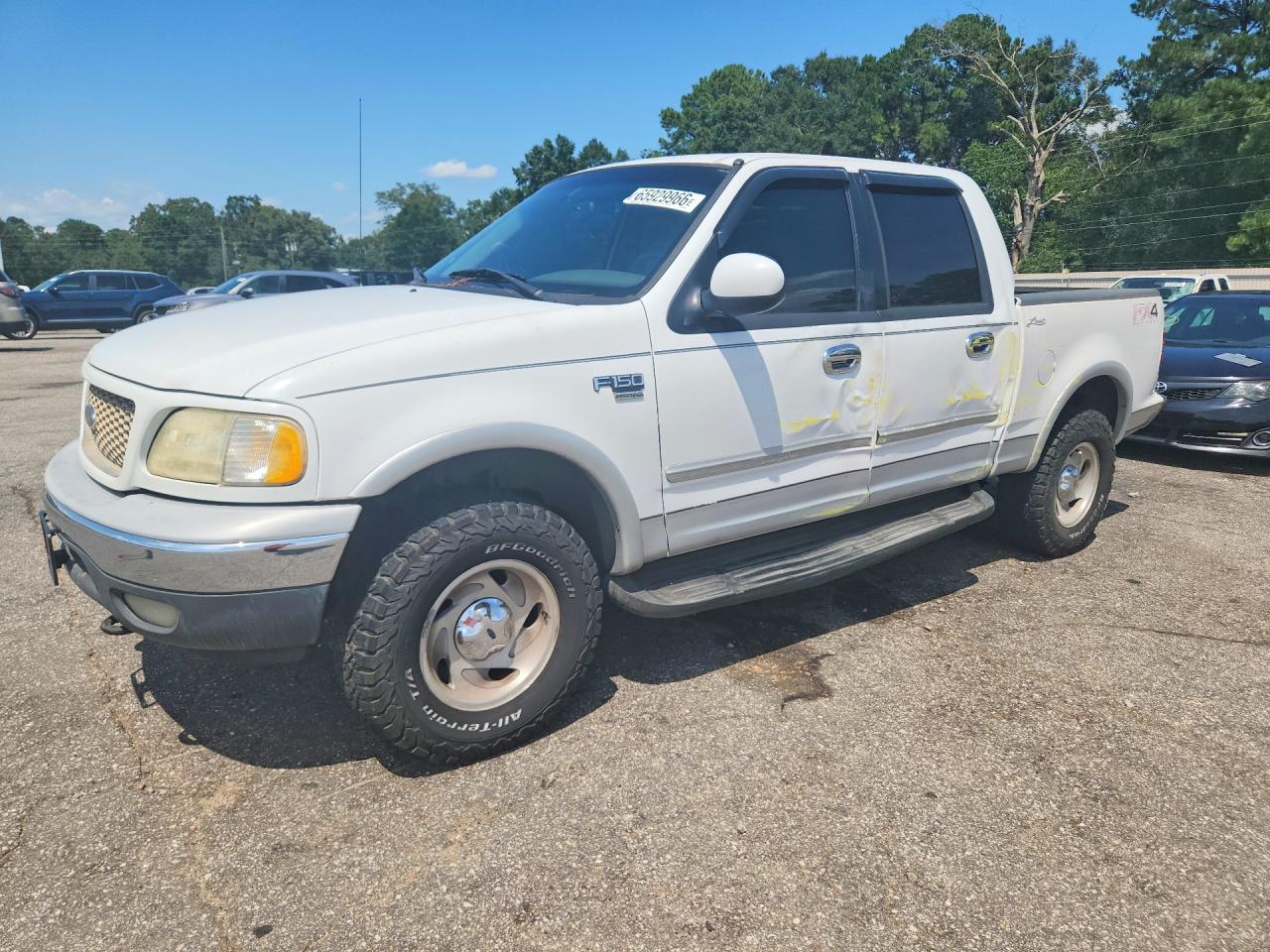 2001 Ford F150 Supercrew Белый vin: 1FTRW08L31KB97658
