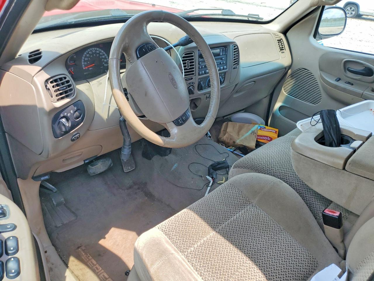2001 Ford F150 Supercrew Red vin: 1FTRW08L31KC05032