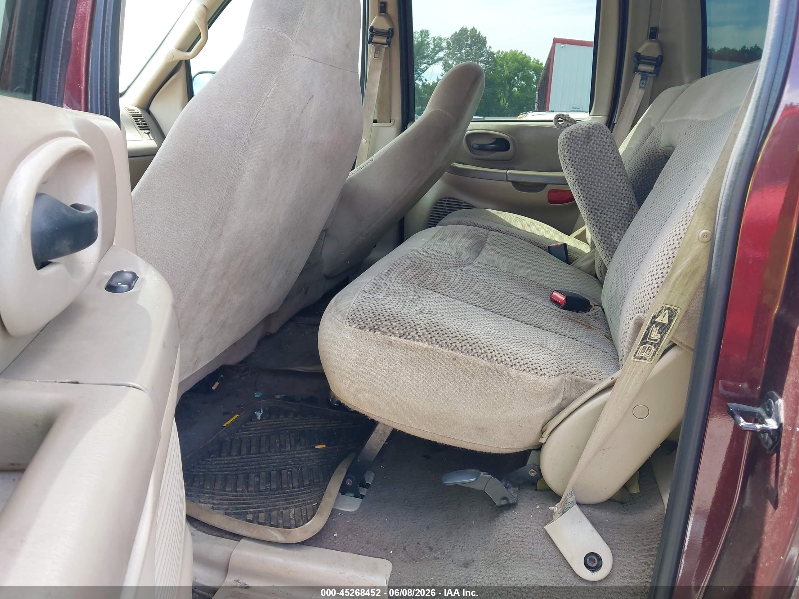 2001 Ford F-150 Supercrew King Ranch/lariat/xlt Burgundy vin: 1FTRW08L31KD55075