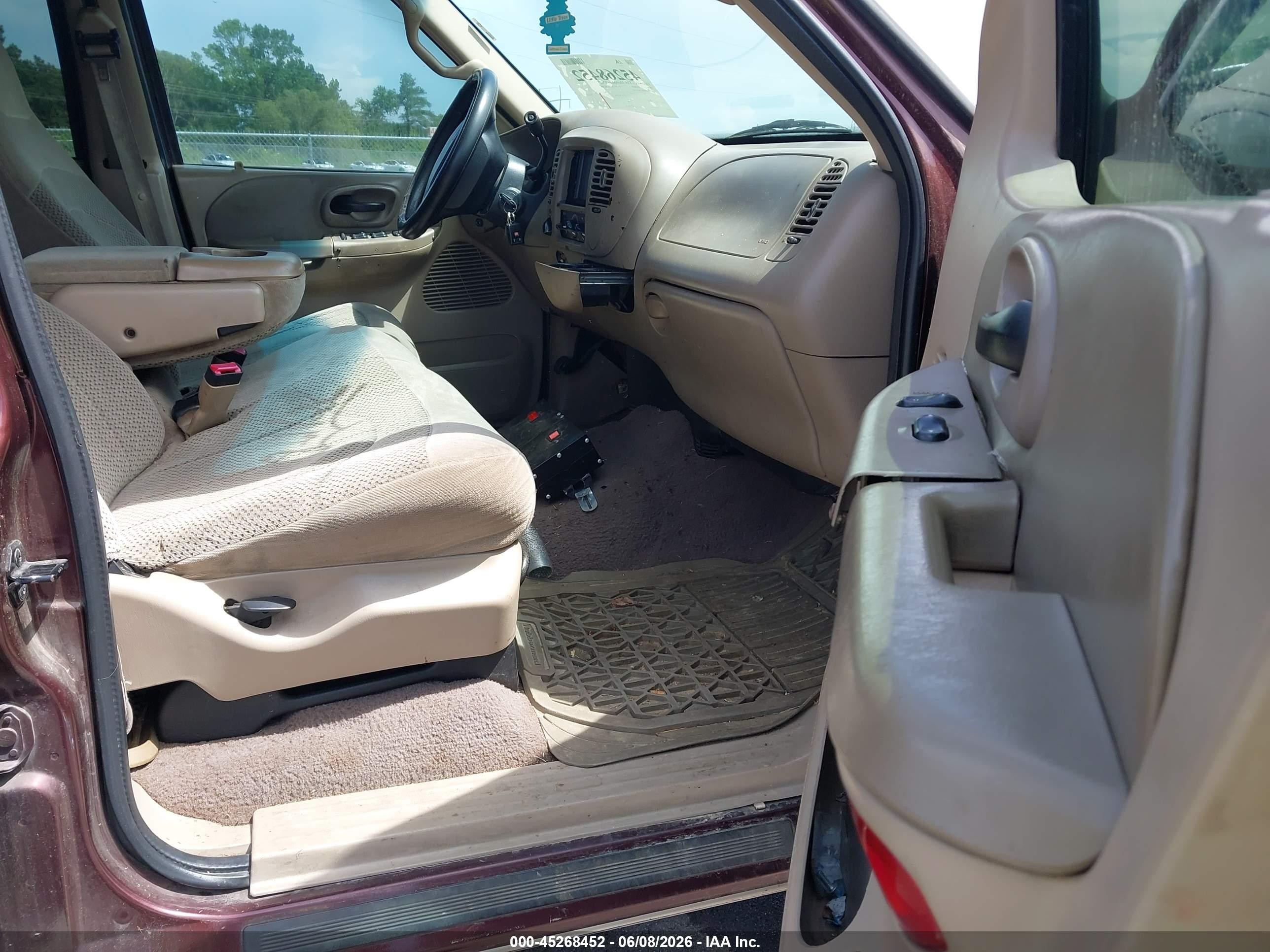 2001 Ford F-150 Supercrew King Ranch/lariat/xlt Burgundy vin: 1FTRW08L31KD55075
