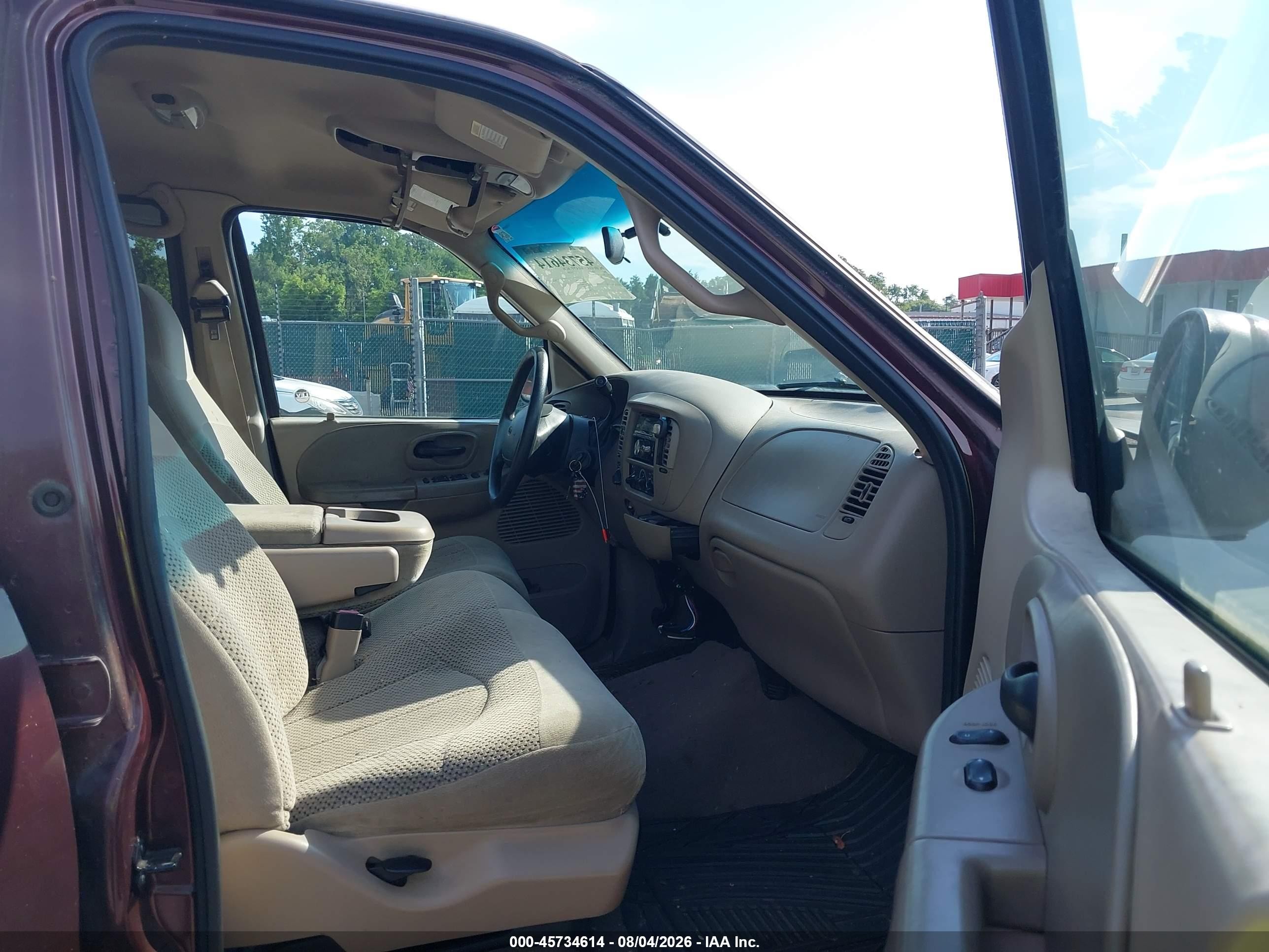 2001 Ford F-150 King Ranch Edition/lariat/xlt Maroon vin: 1FTRW08L31KD83331