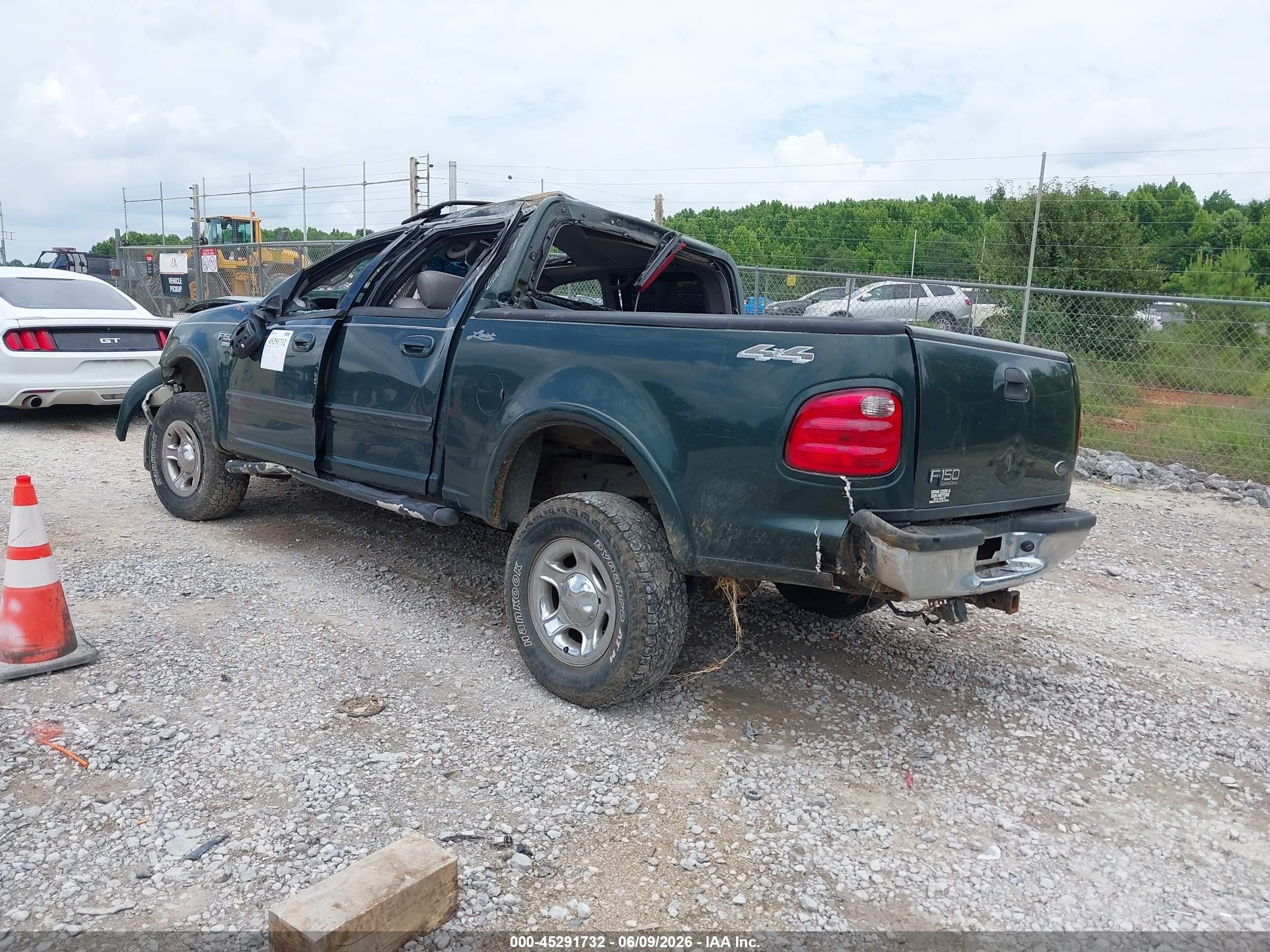 2002 Ford F-150 Lariat/xlt Green vin: 1FTRW08L32KB81090