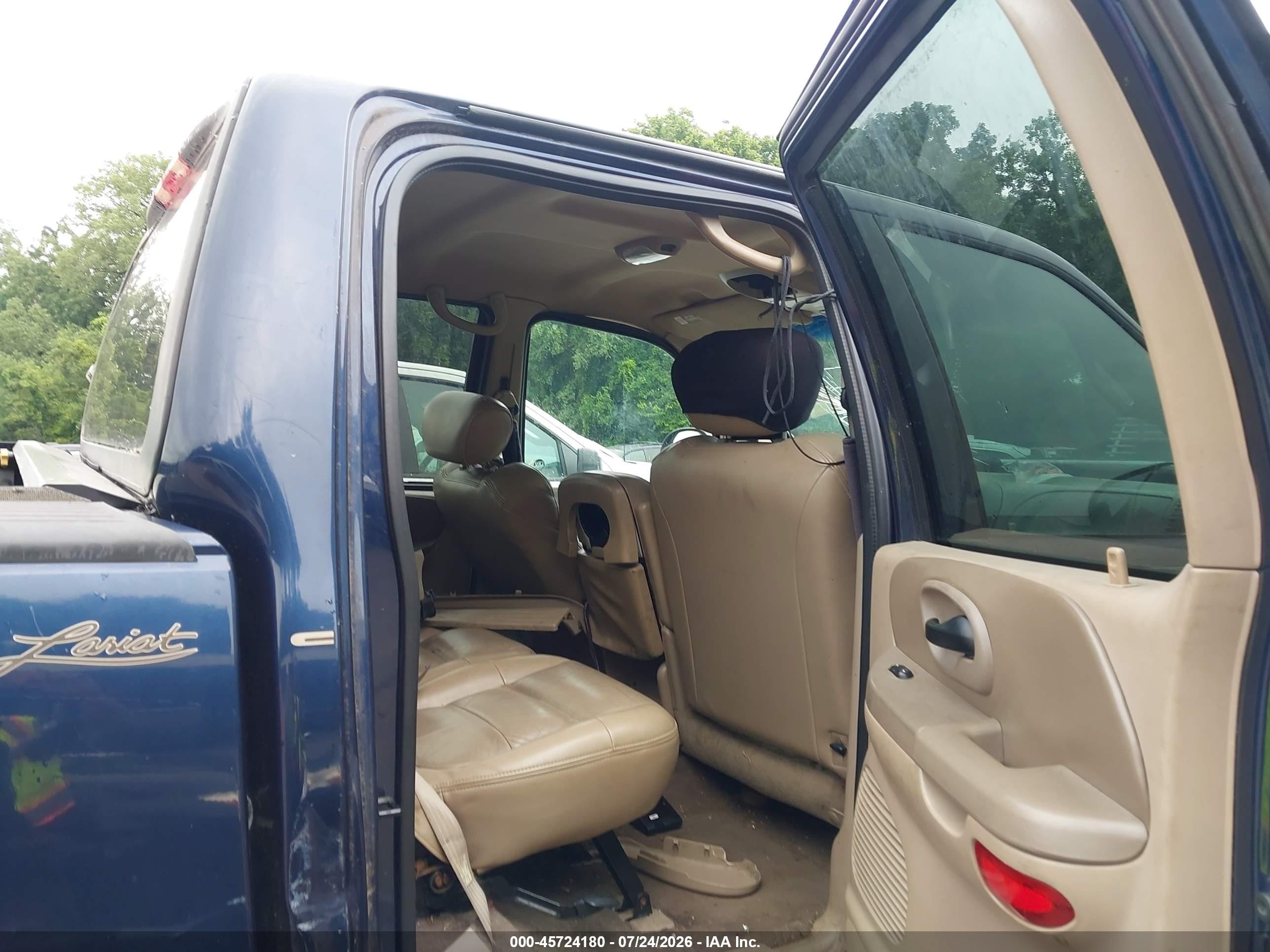 2002 Ford F-150 Lariat/xlt Синий vin: 1FTRW08L32KB92669