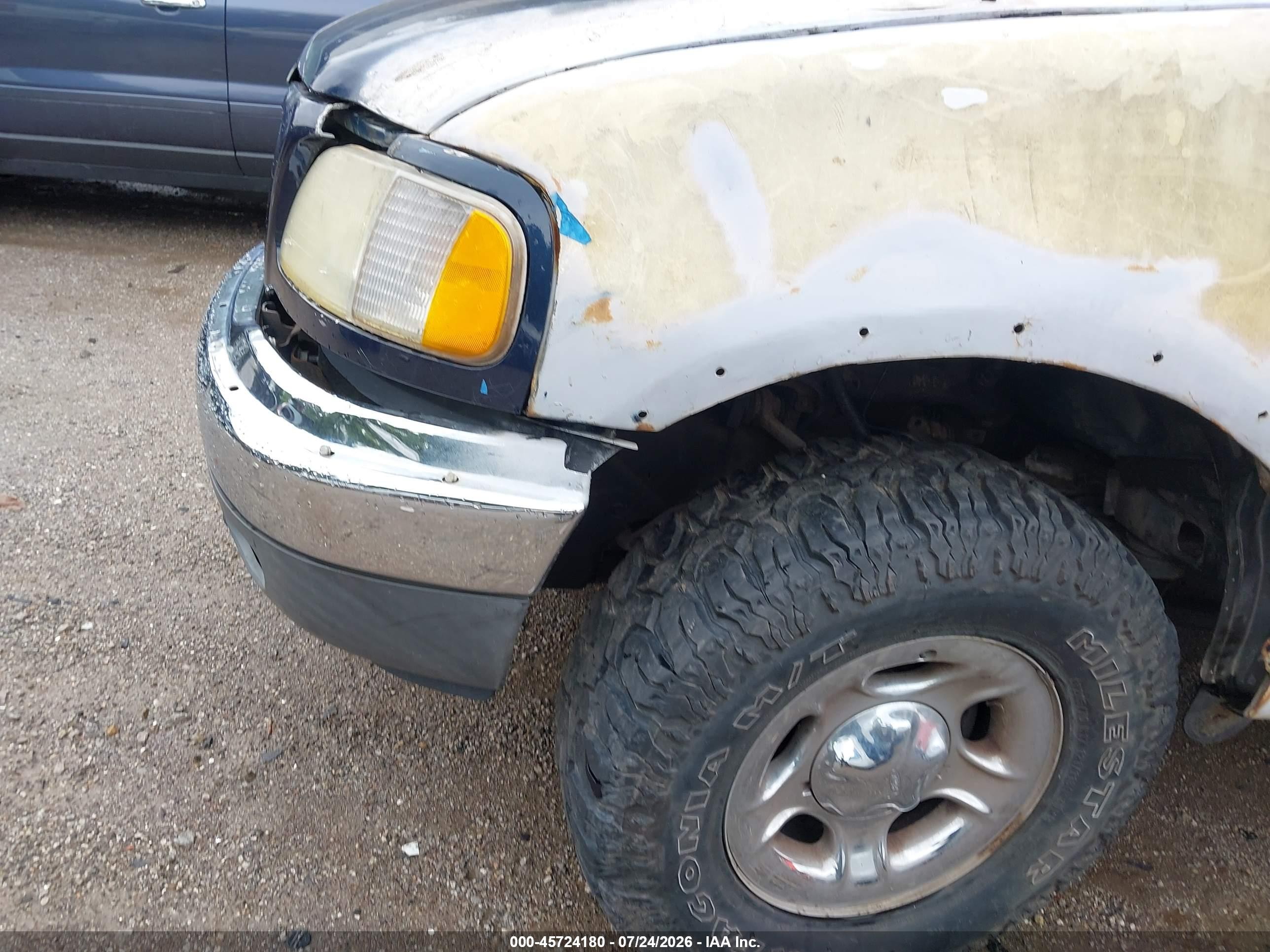 2002 Ford F-150 Lariat/xlt Синий vin: 1FTRW08L32KB92669