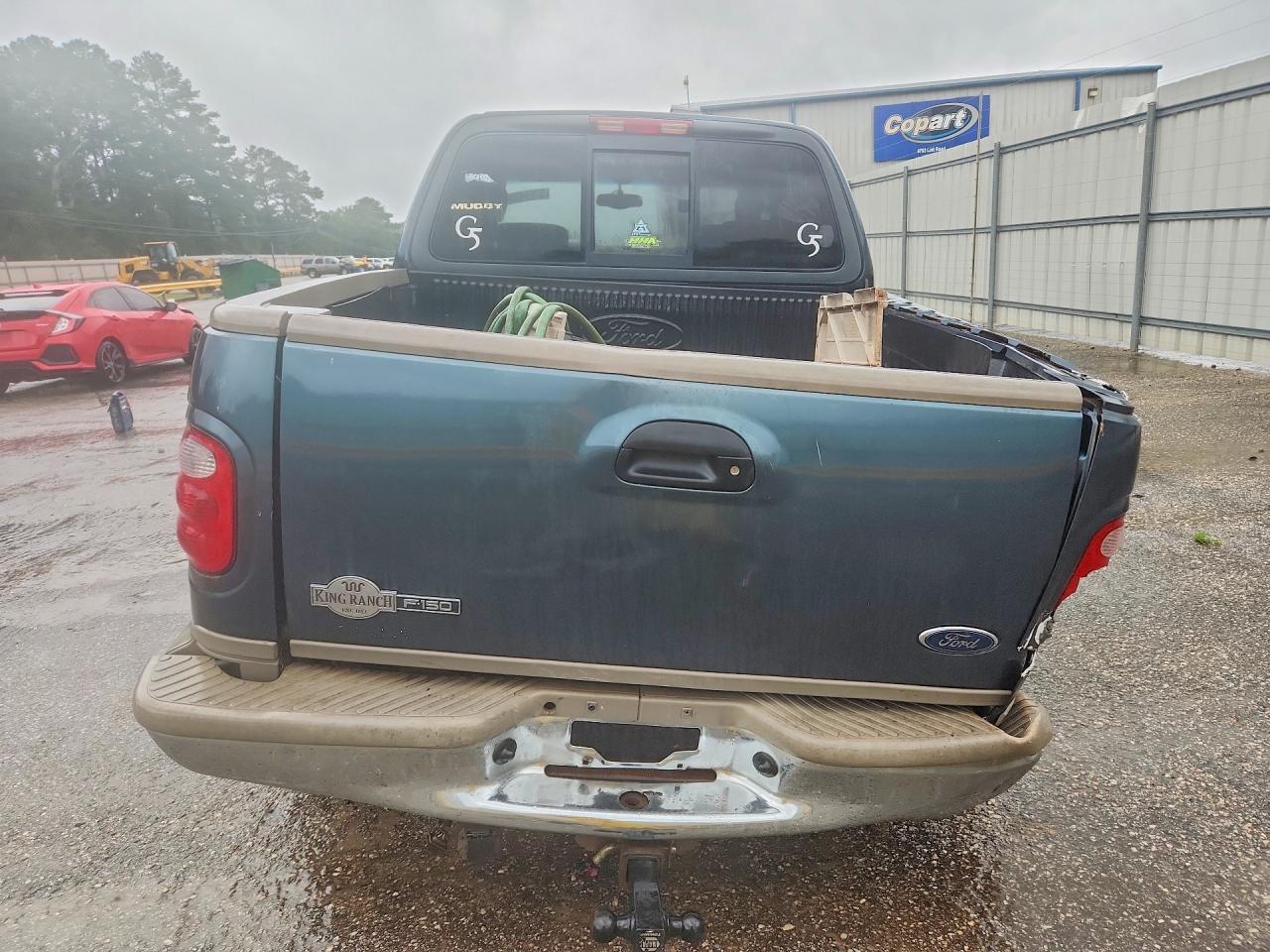 2002 Ford F150 Supercrew Blue vin: 1FTRW08L32KC03704