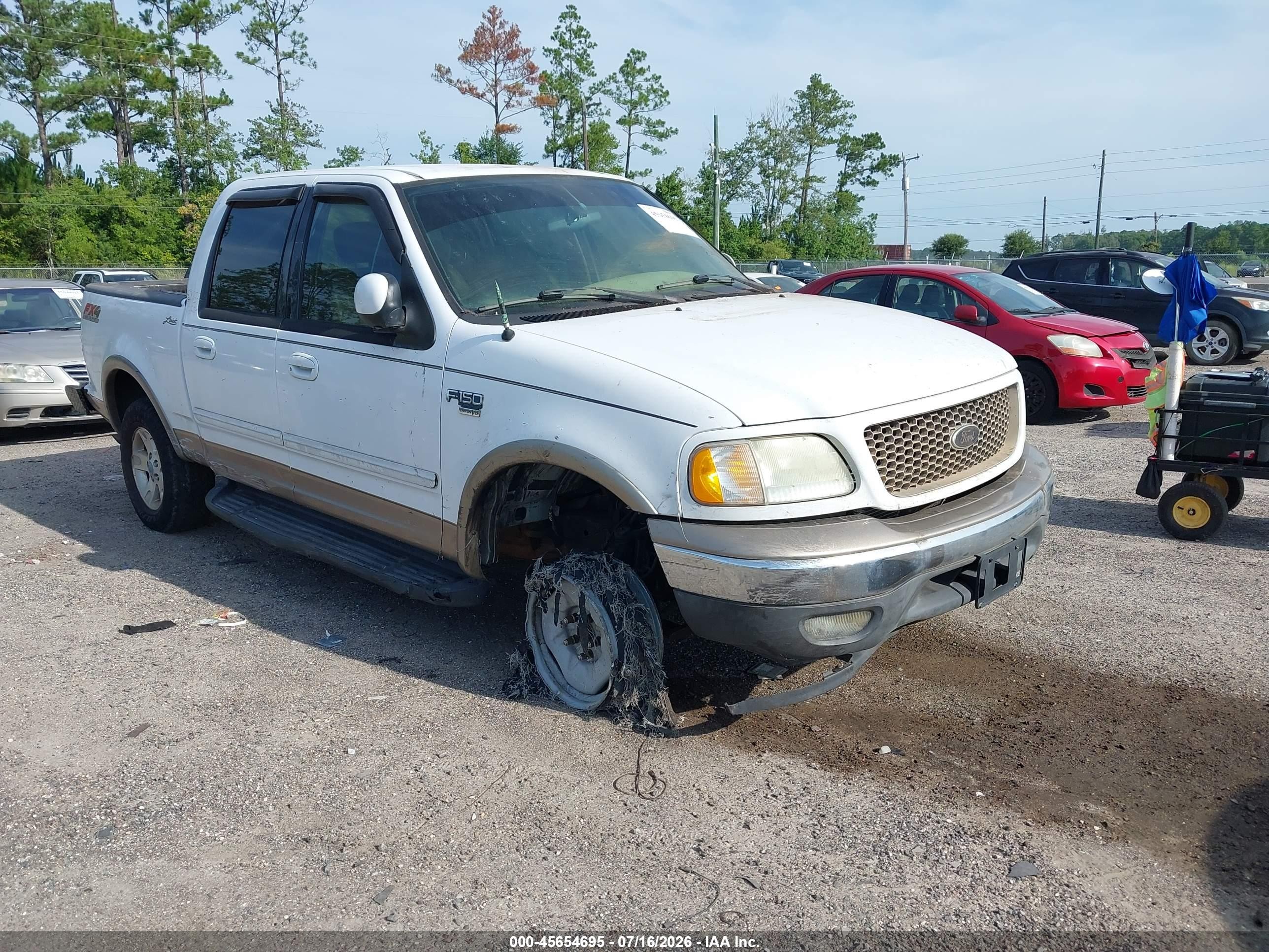 2003 Ford F-150 Lariat/xlt Белый vin: 1FTRW08L33KA53482
