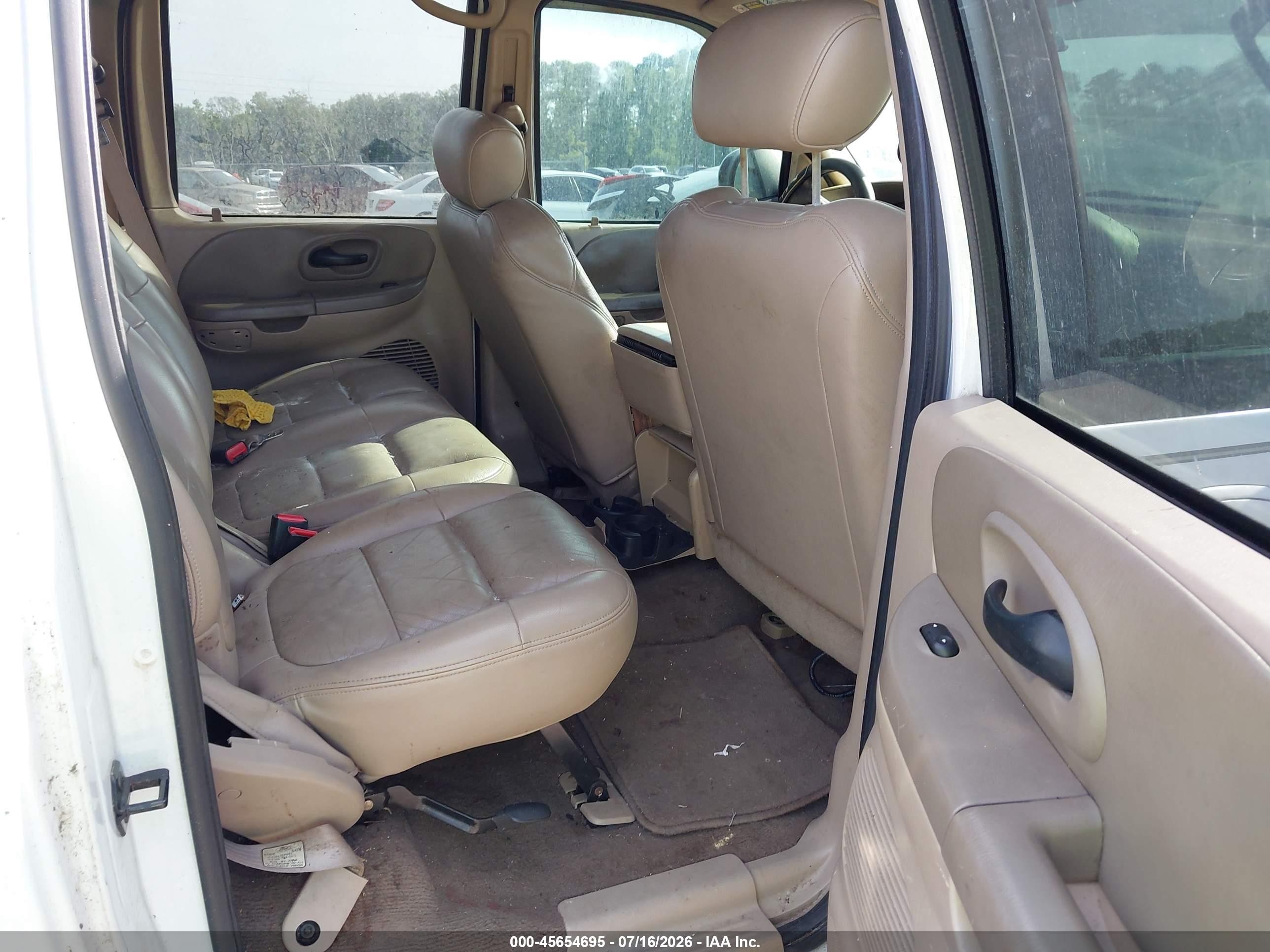 2003 Ford F-150 Lariat/xlt White vin: 1FTRW08L33KA53482