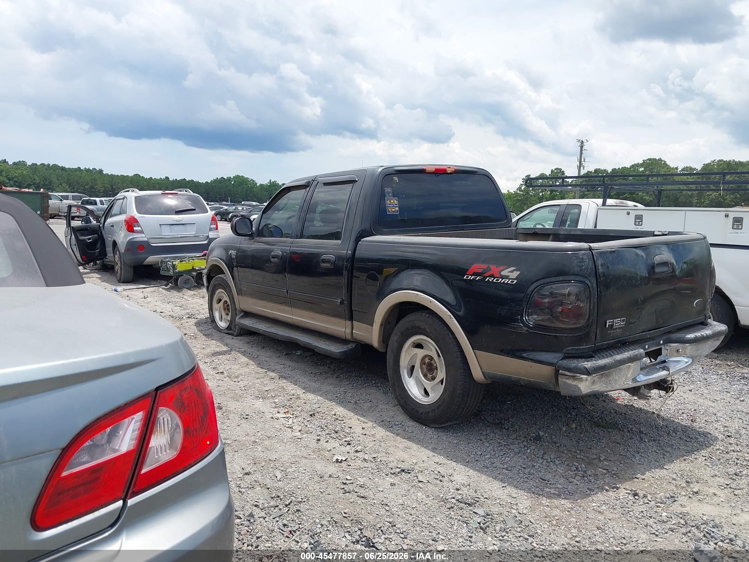 2003 Ford F-150 Lariat/xlt Black vin: 1FTRW08L33KB05323