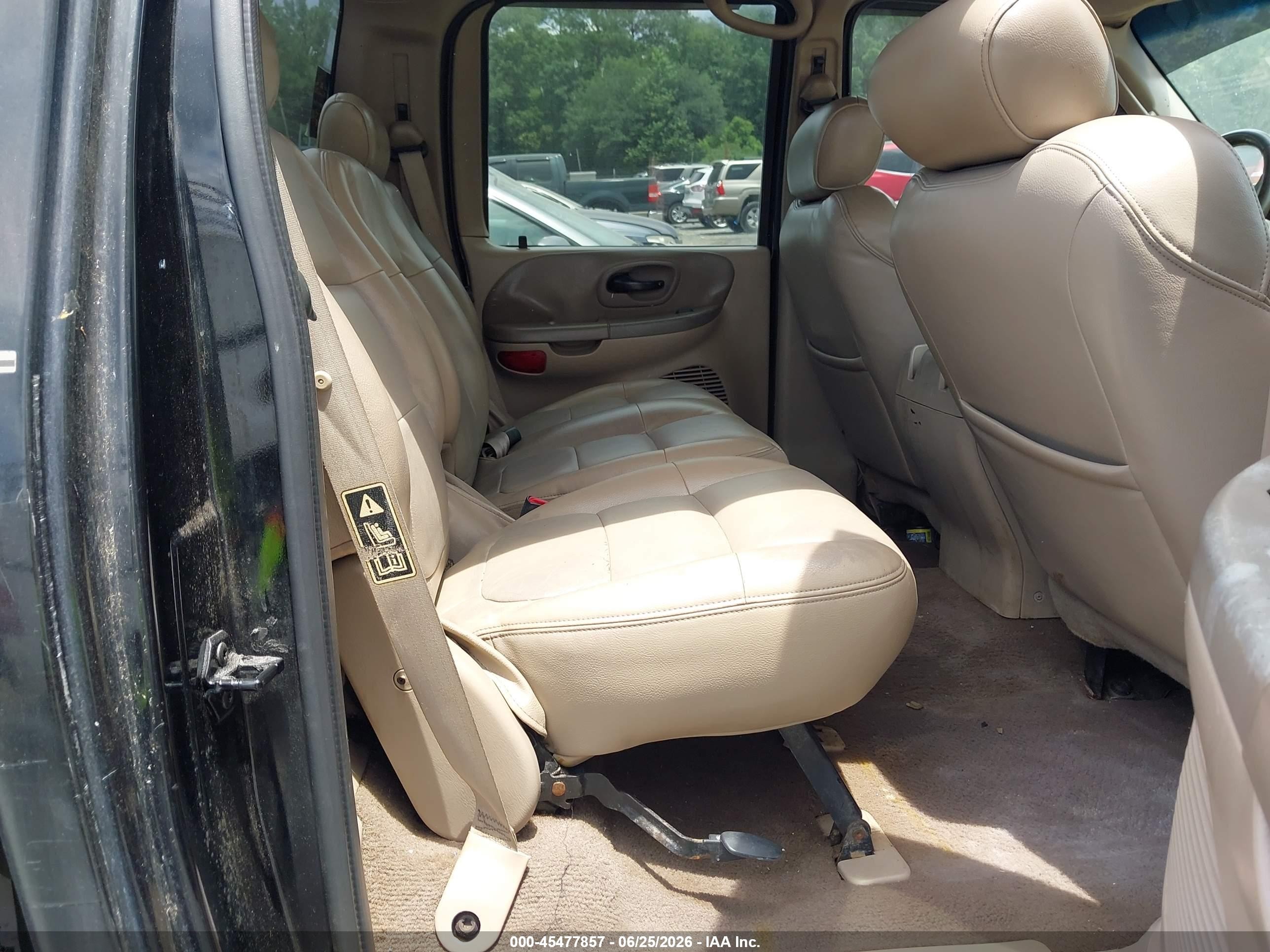 2003 Ford F-150 Lariat/xlt Black vin: 1FTRW08L33KB05323