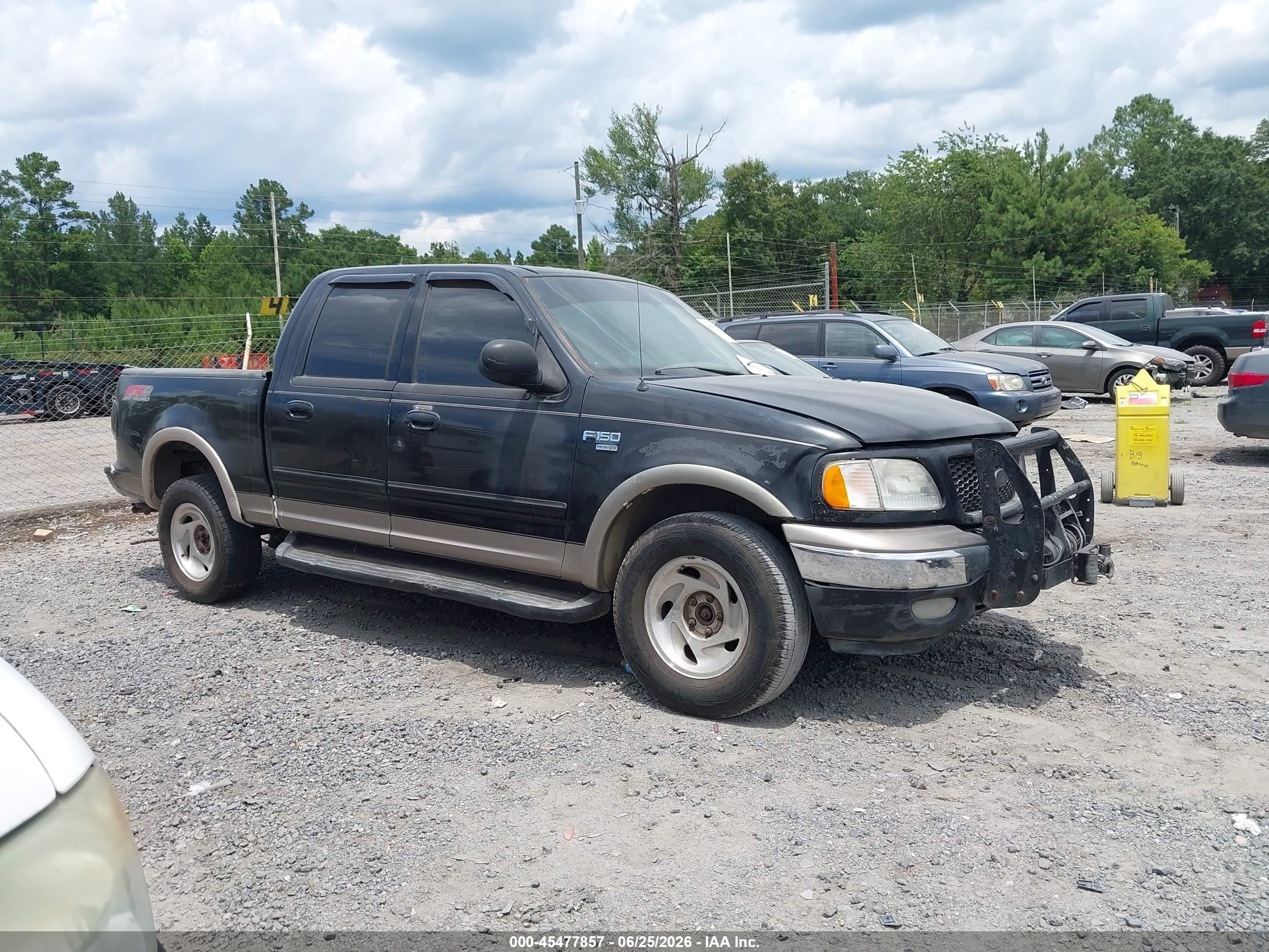 2003 Ford F-150 Lariat/xlt Black vin: 1FTRW08L33KB05323