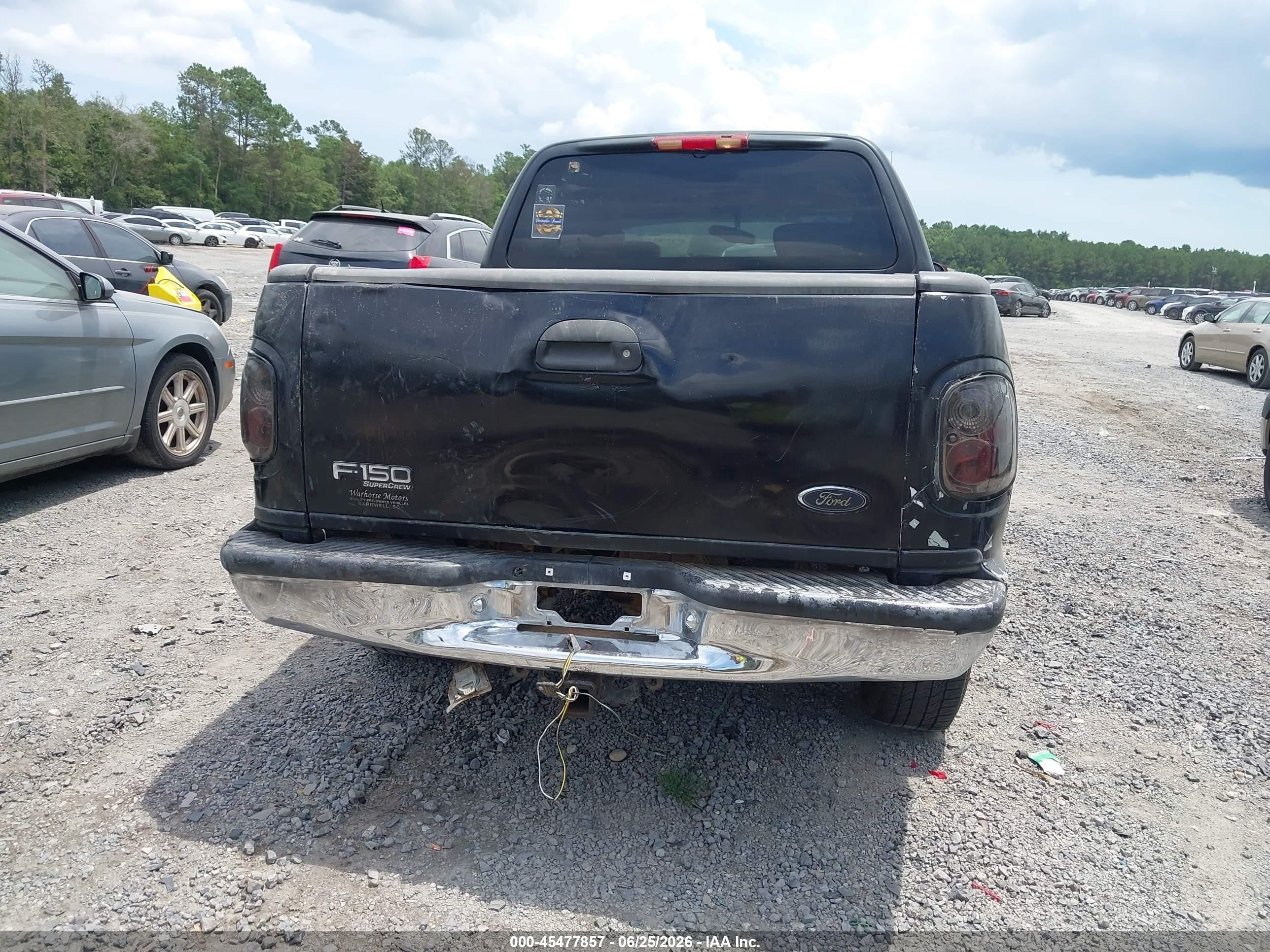 2003 Ford F-150 Lariat/xlt Black vin: 1FTRW08L33KB05323