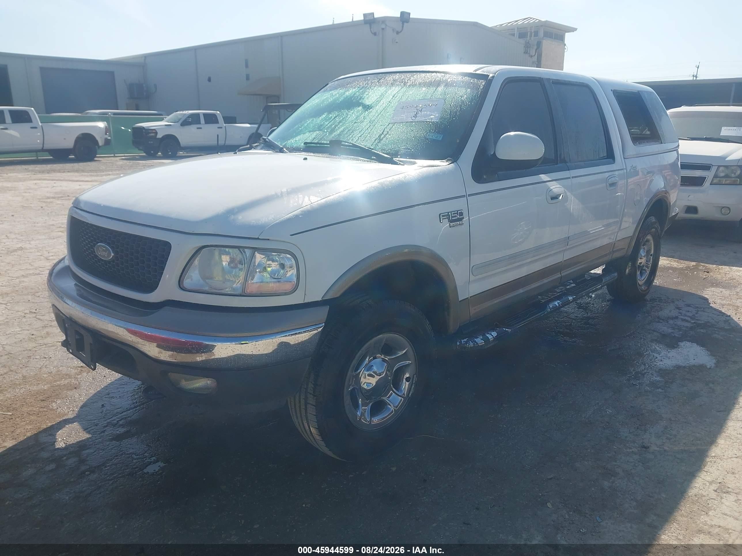 2003 Ford F-150 Lariat/xlt White vin: 1FTRW08L33KB19545