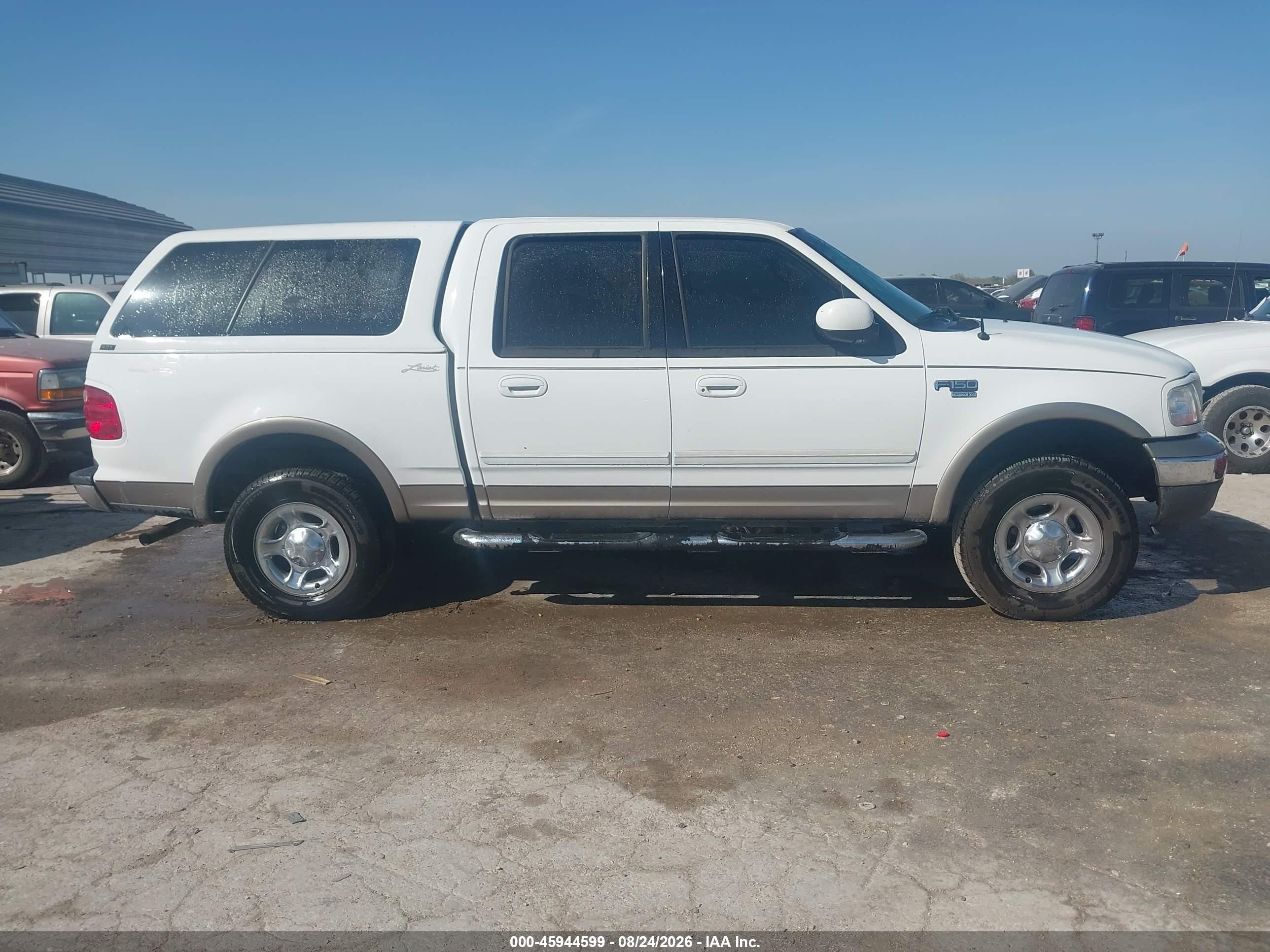 2003 Ford F-150 Lariat/xlt White vin: 1FTRW08L33KB19545