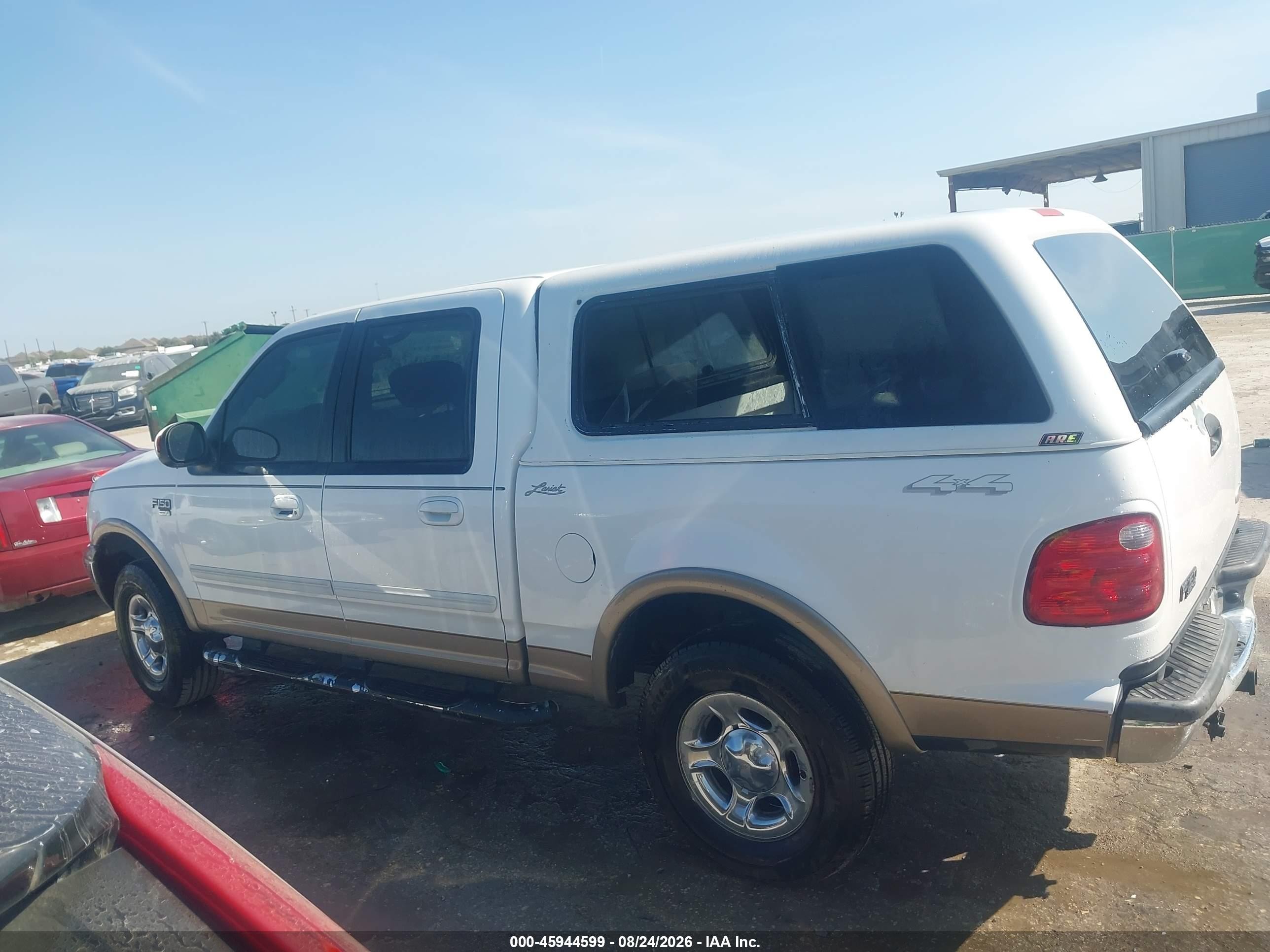 2003 Ford F-150 Lariat/xlt White vin: 1FTRW08L33KB19545