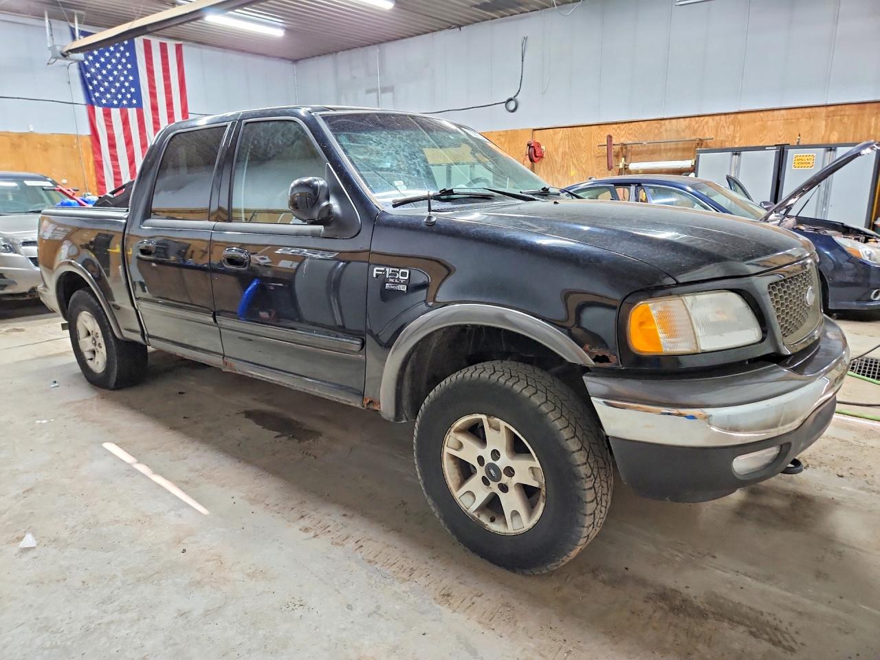 2003 Ford F150 Supercrew Black vin: 1FTRW08L33KC56226
