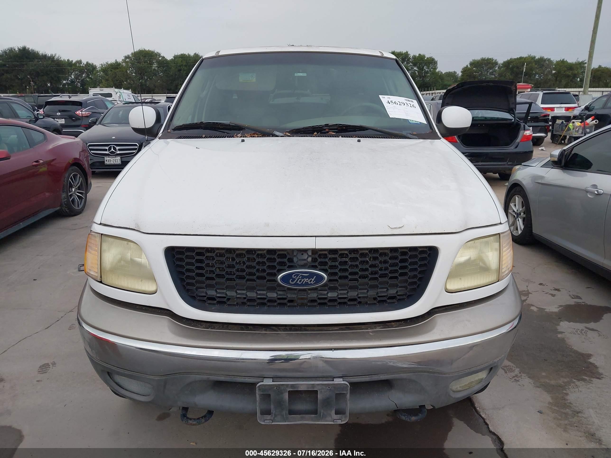 2003 Ford F-150 Lariat/xlt White vin: 1FTRW08L33KC70191