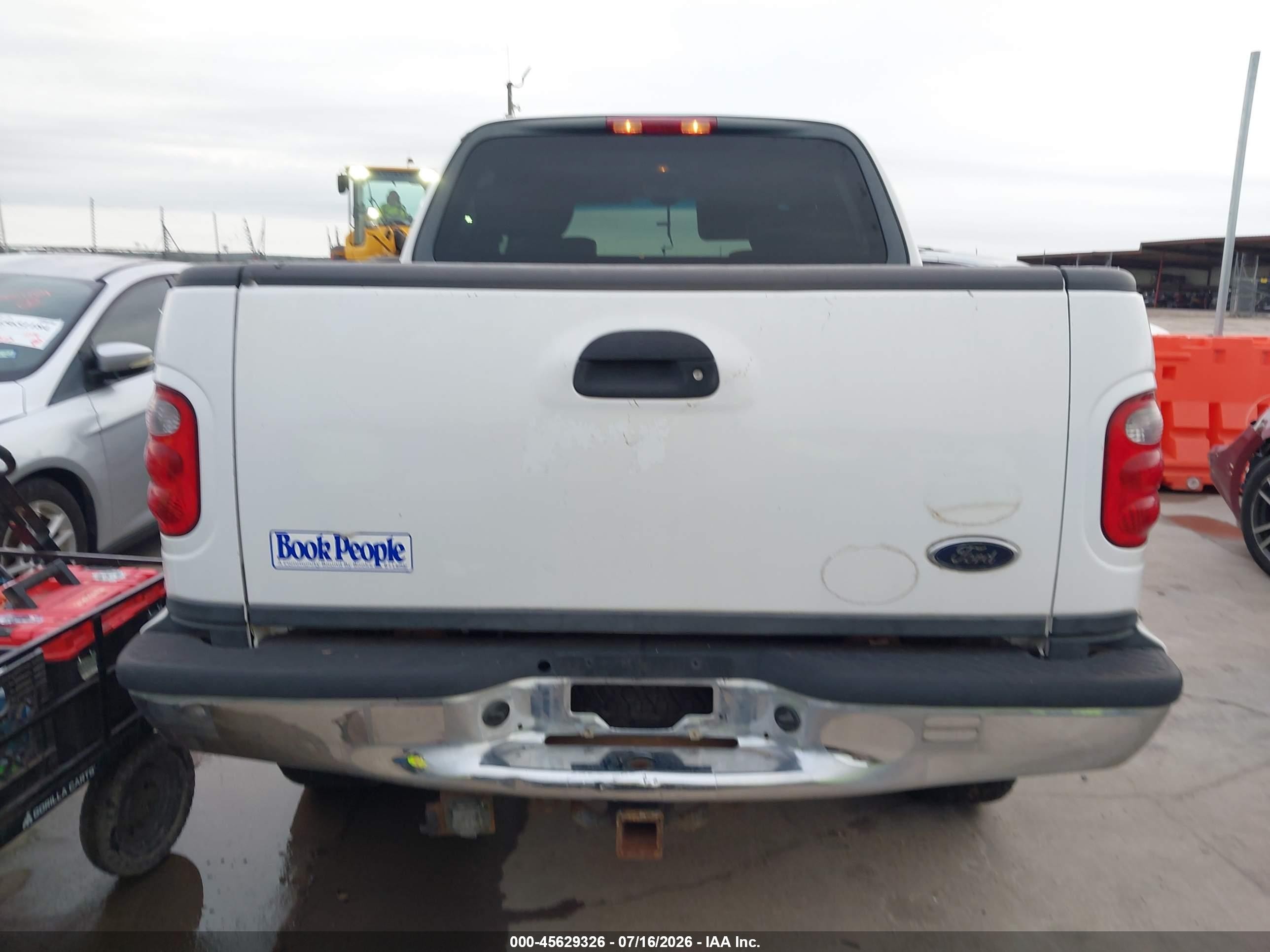 2003 Ford F-150 Lariat/xlt White vin: 1FTRW08L33KC70191