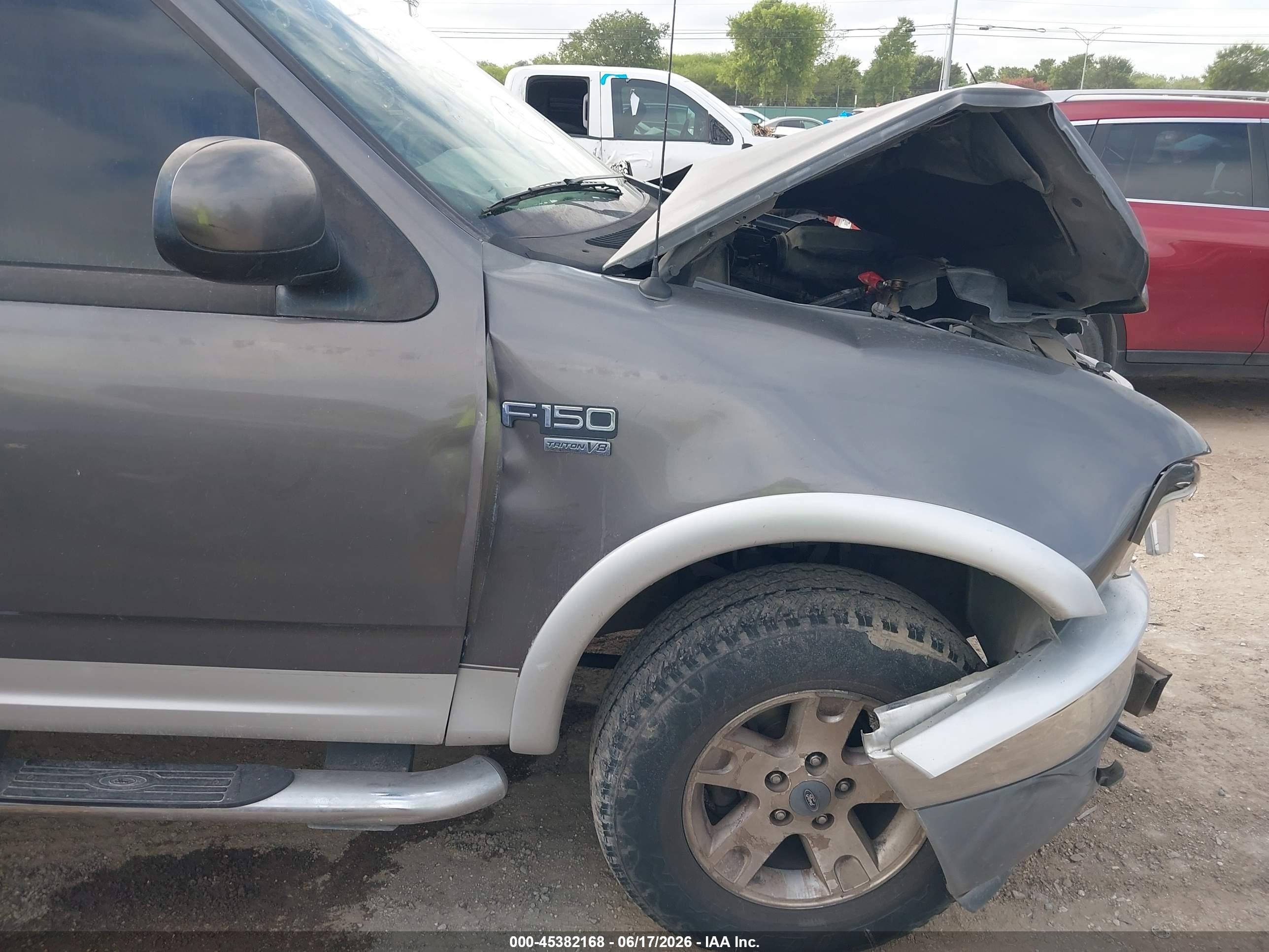 2003 Ford F-150 Lariat/xlt Серый vin: 1FTRW08L33KD57802