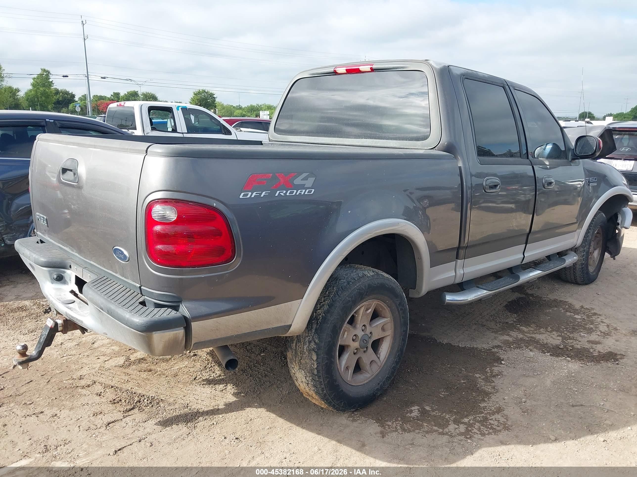 2003 Ford F-150 Lariat/xlt Серый vin: 1FTRW08L33KD57802