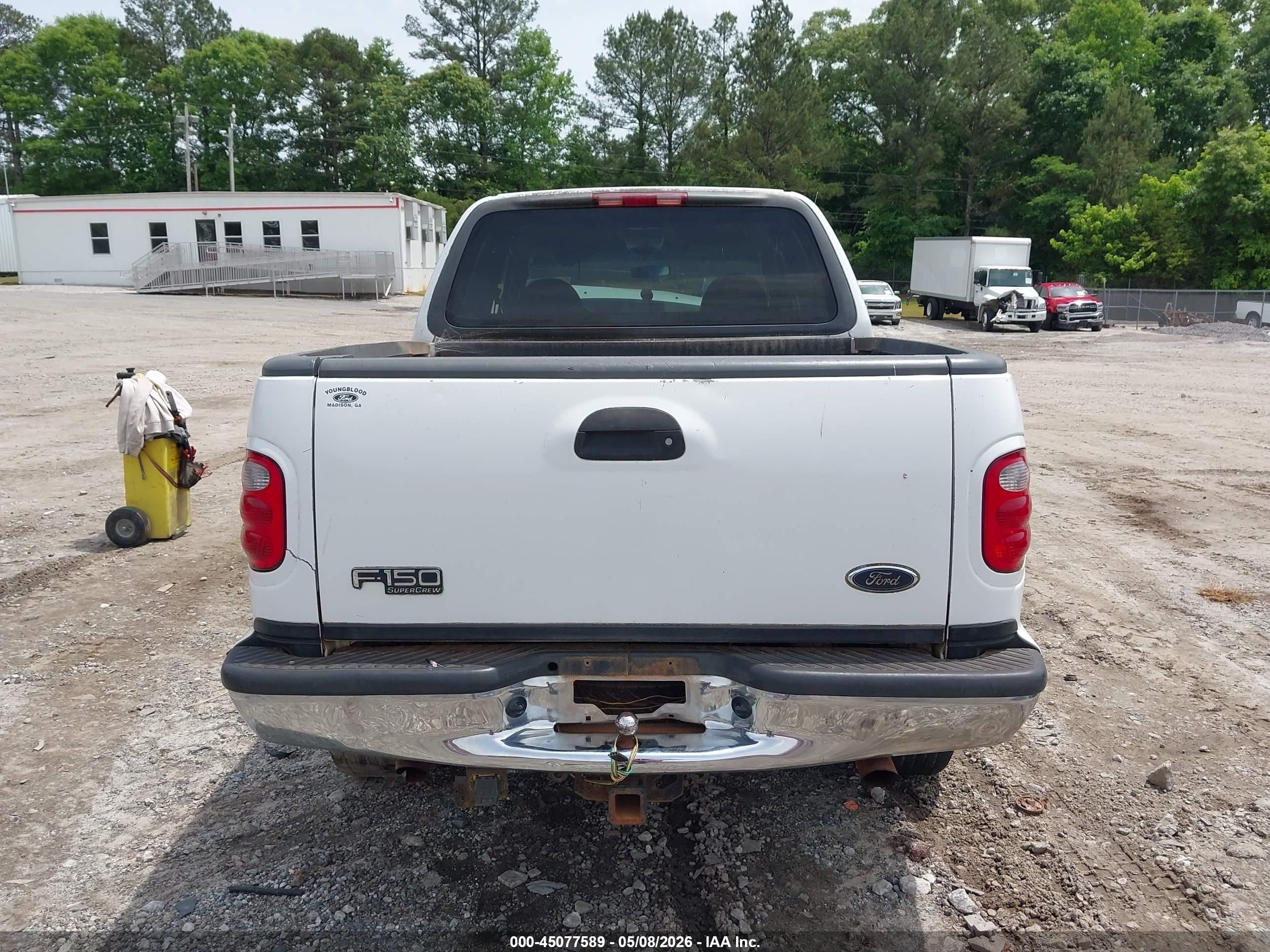 2001 Ford F-150 King Ranch Edition/lariat/xlt White vin: 1FTRW08L41KF45631