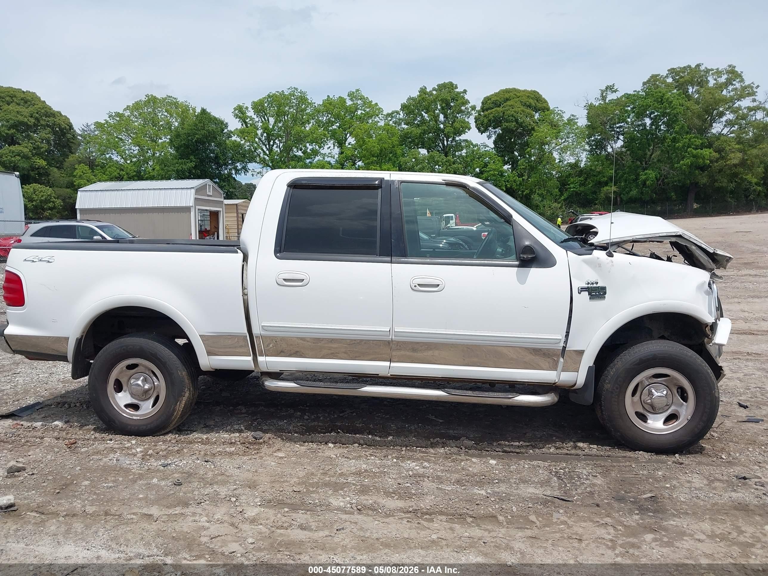 2001 Ford F-150 King Ranch Edition/lariat/xlt White vin: 1FTRW08L41KF45631