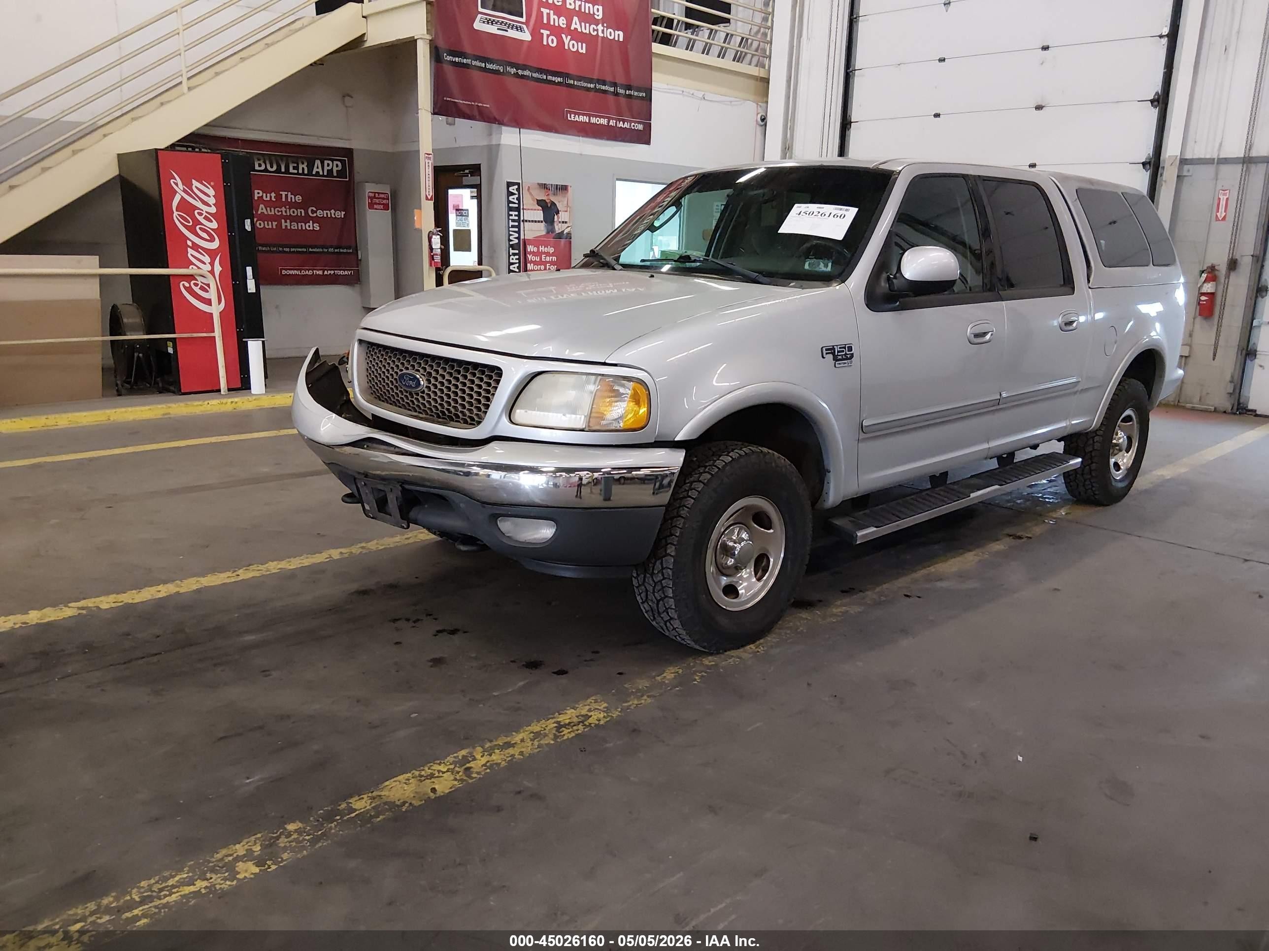 2002 Ford F-150 Lariat/xlt Silver vin: 1FTRW08L42KD25164