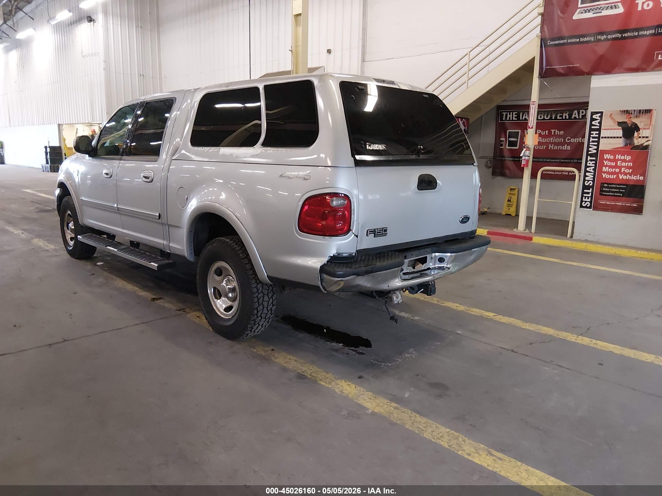 2002 Ford F-150 Lariat/xlt Silver vin: 1FTRW08L42KD25164