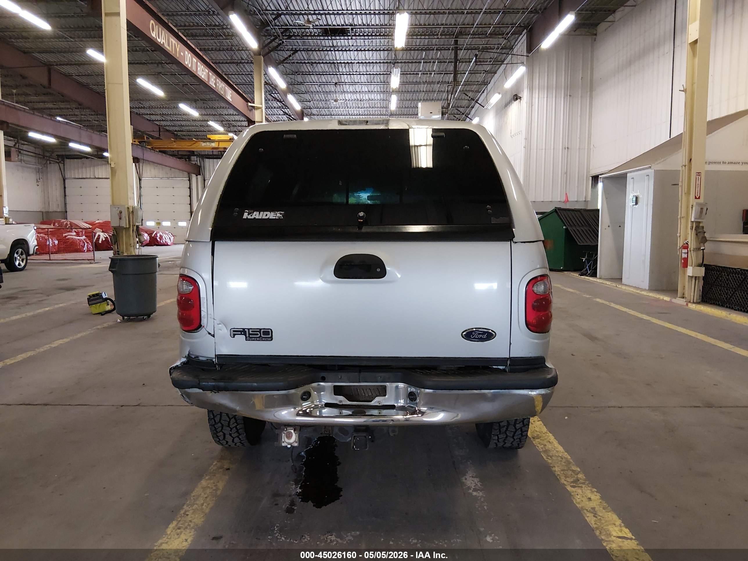 2002 Ford F-150 Lariat/xlt Silver vin: 1FTRW08L42KD25164
