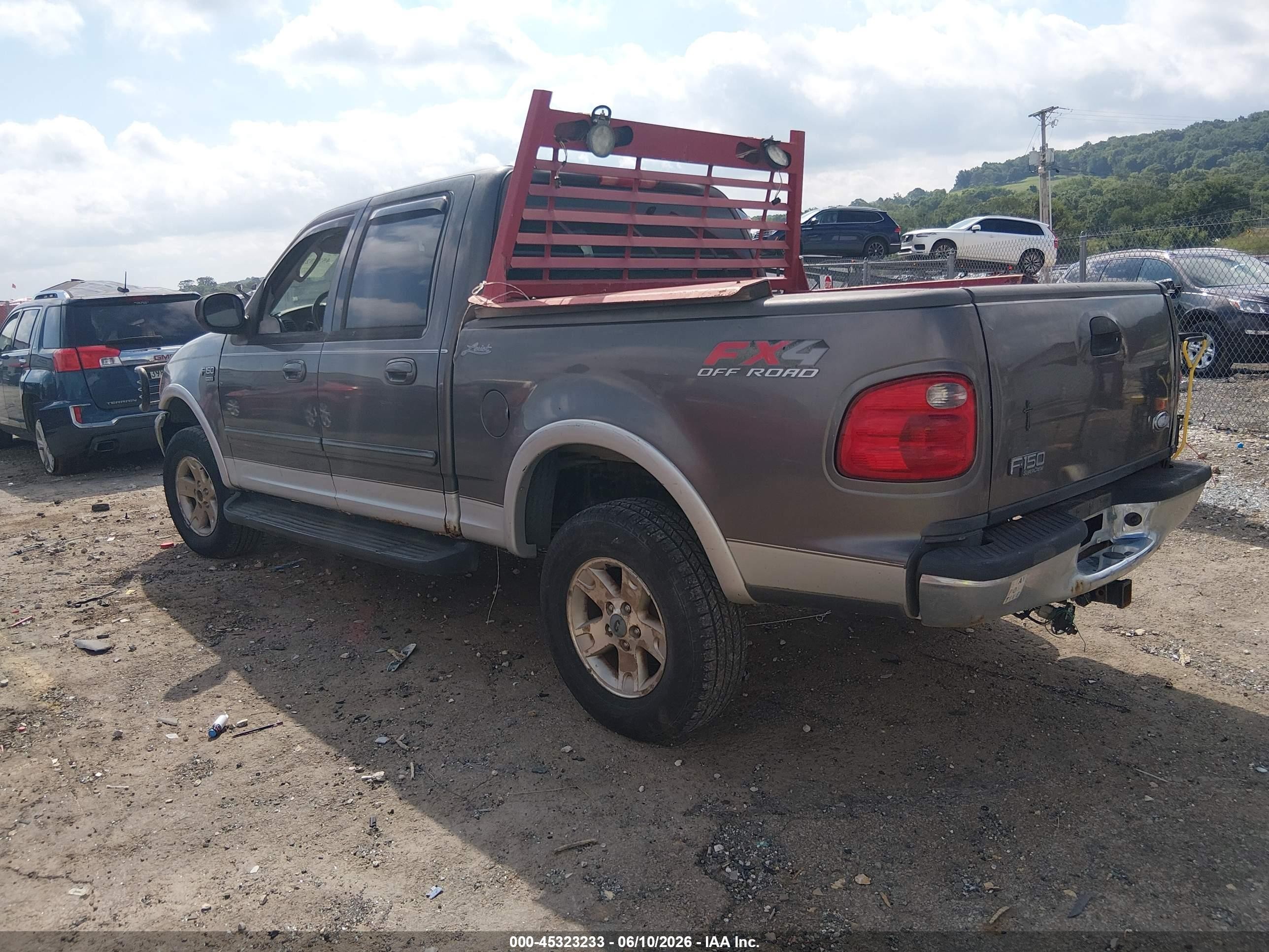 2002 Ford F-150 Lariat/xlt Серый vin: 1FTRW08L42KE06875