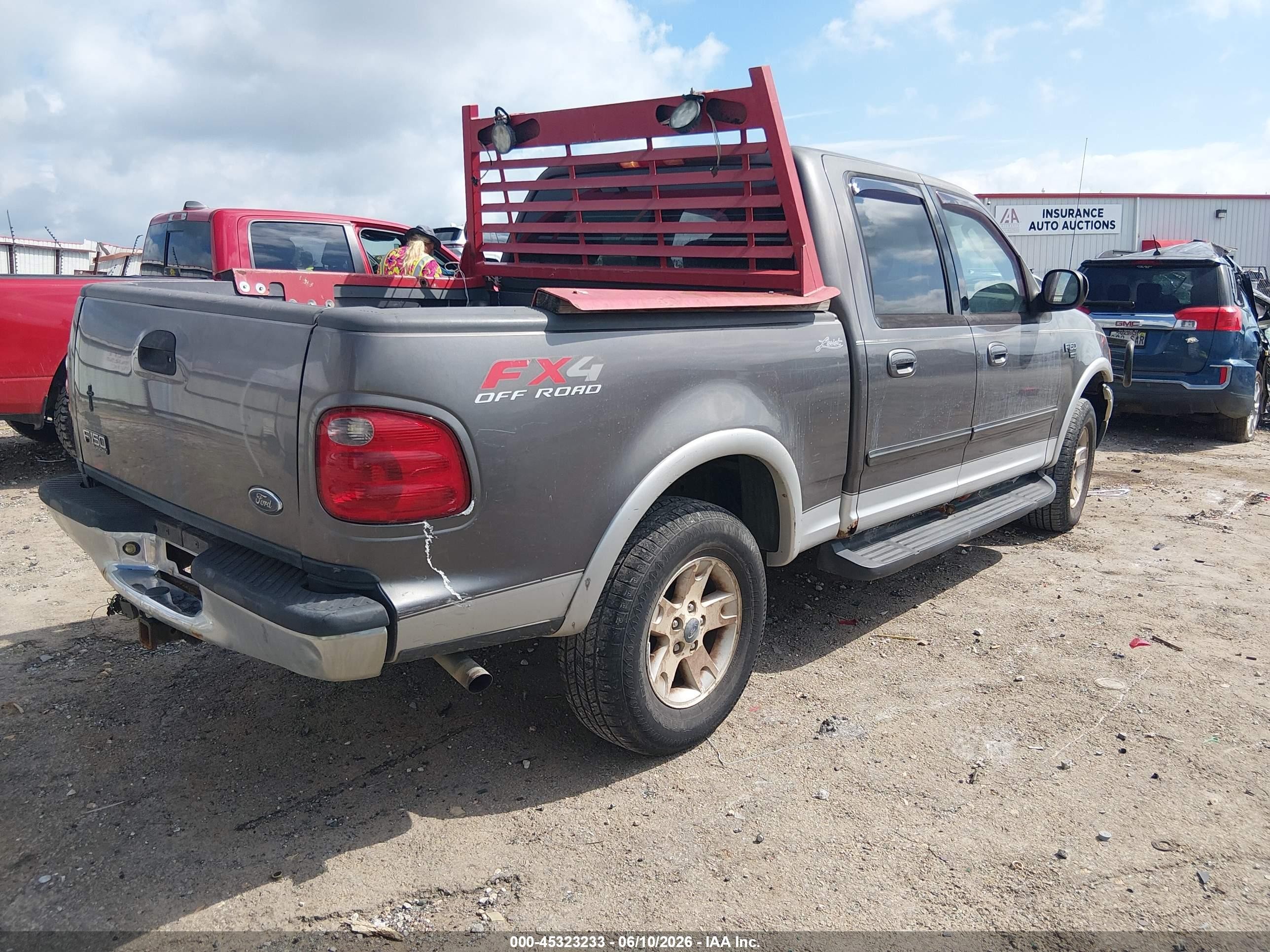 2002 Ford F-150 Lariat/xlt Серый vin: 1FTRW08L42KE06875