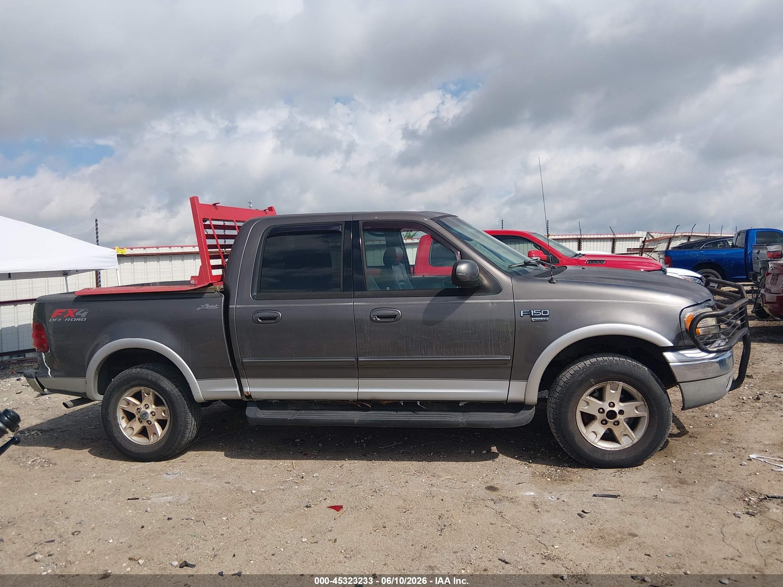 2002 Ford F-150 Lariat/xlt Серый vin: 1FTRW08L42KE06875