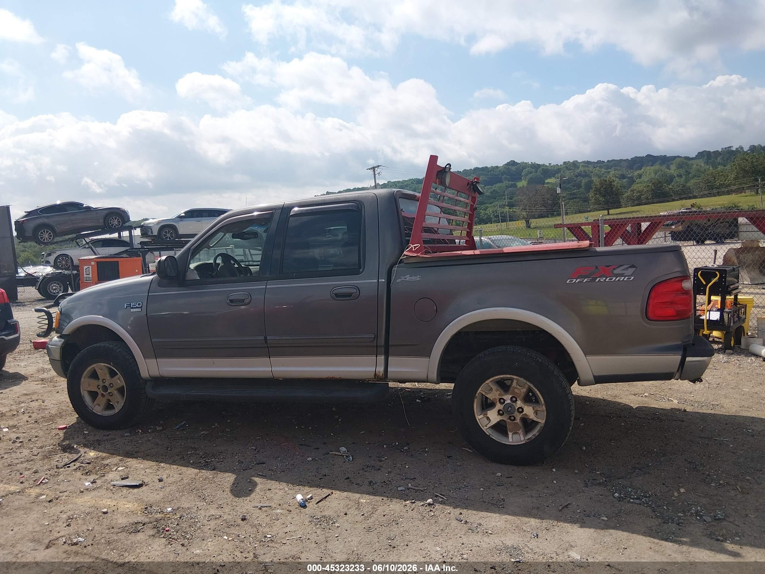 2002 Ford F-150 Lariat/xlt Серый vin: 1FTRW08L42KE06875