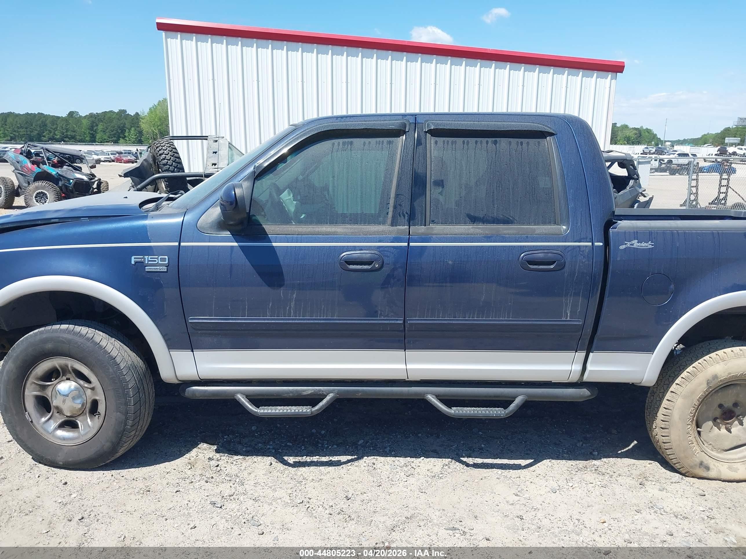 2002 Ford F-150 Lariat/xlt Dark Blue vin: 1FTRW08L42KE25894