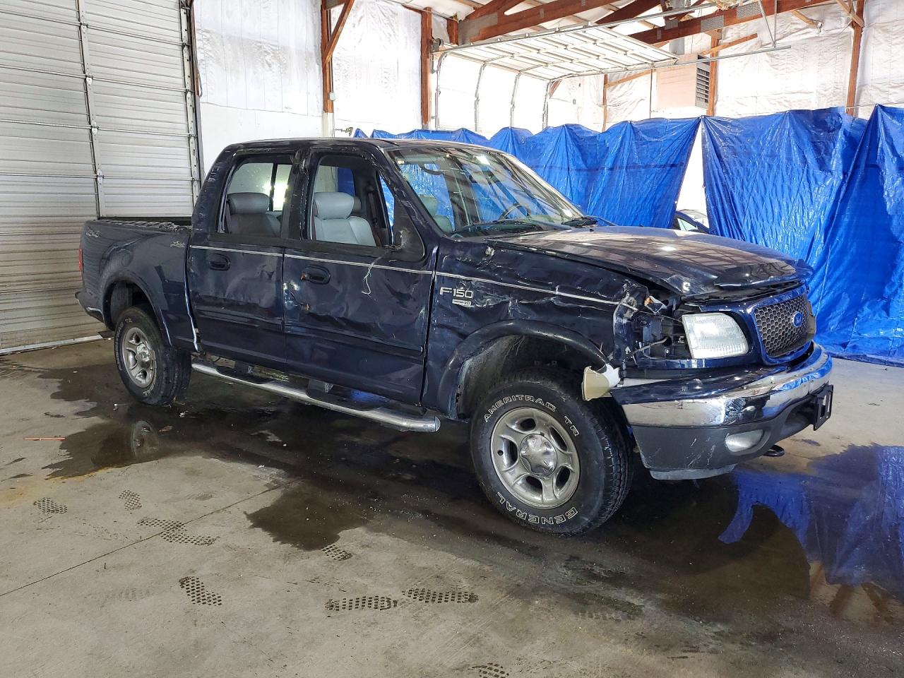 2003 Ford F150 Supercrew Blue vin: 1FTRW08L43KA84966