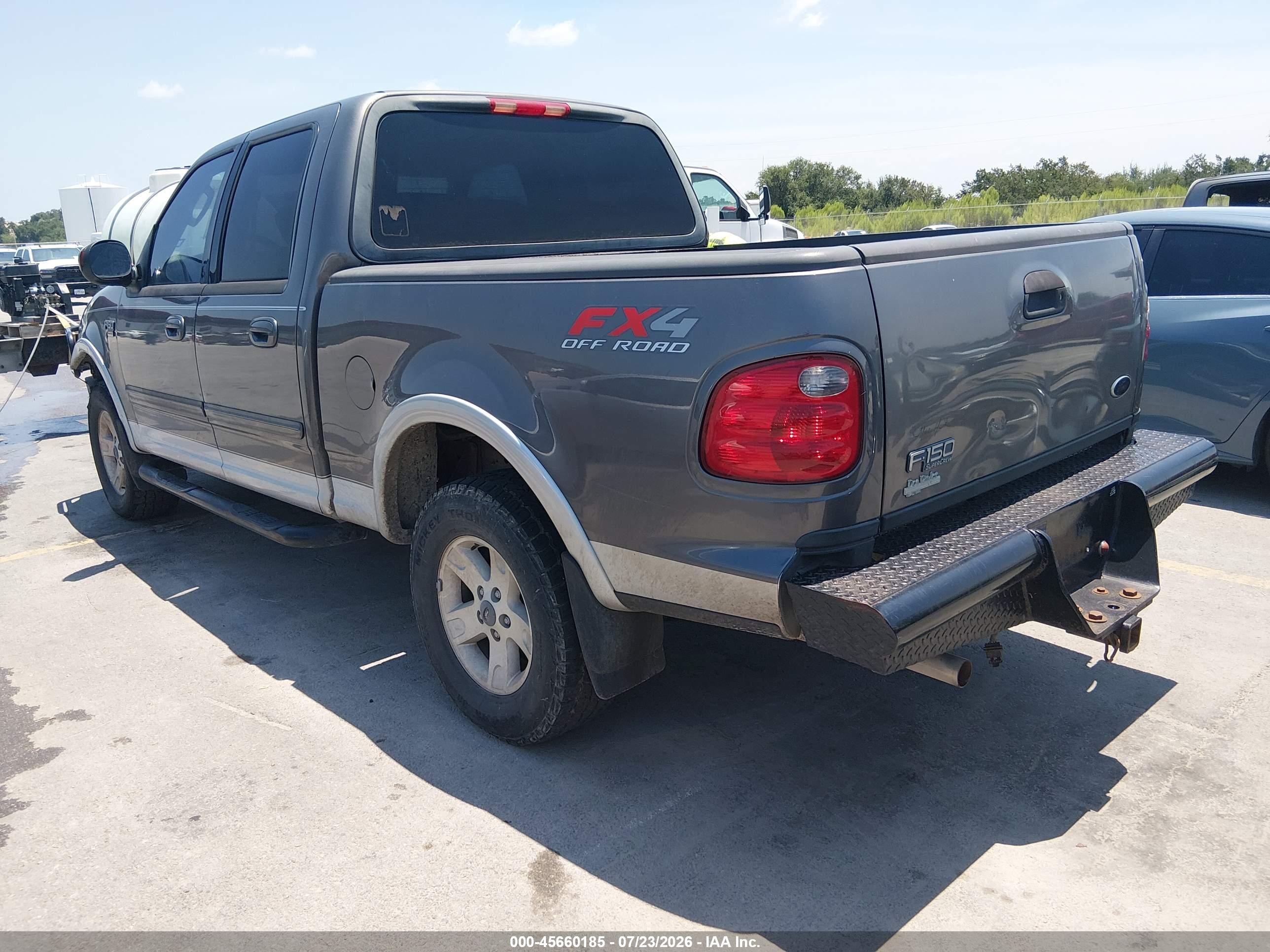 2003 Ford F-150 Lariat/xlt Gray vin: 1FTRW08L43KC21761