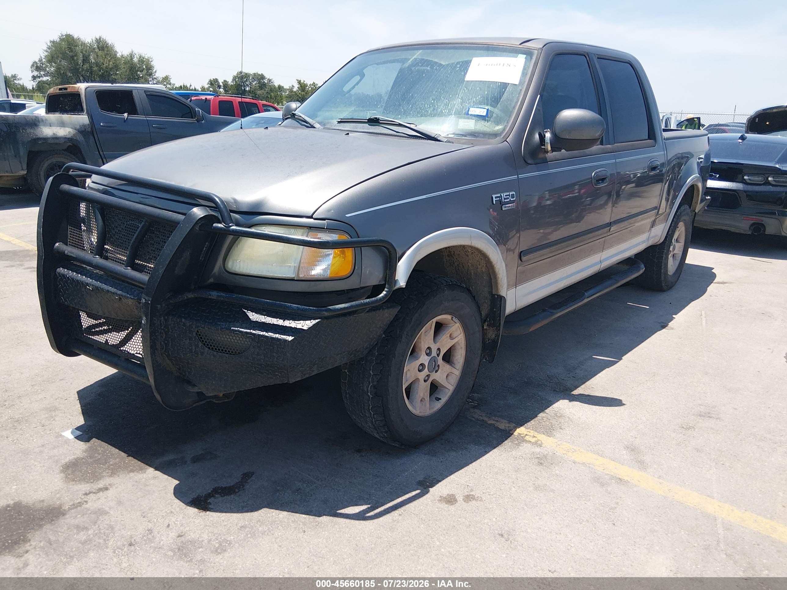 2003 Ford F-150 Lariat/xlt Gray vin: 1FTRW08L43KC21761