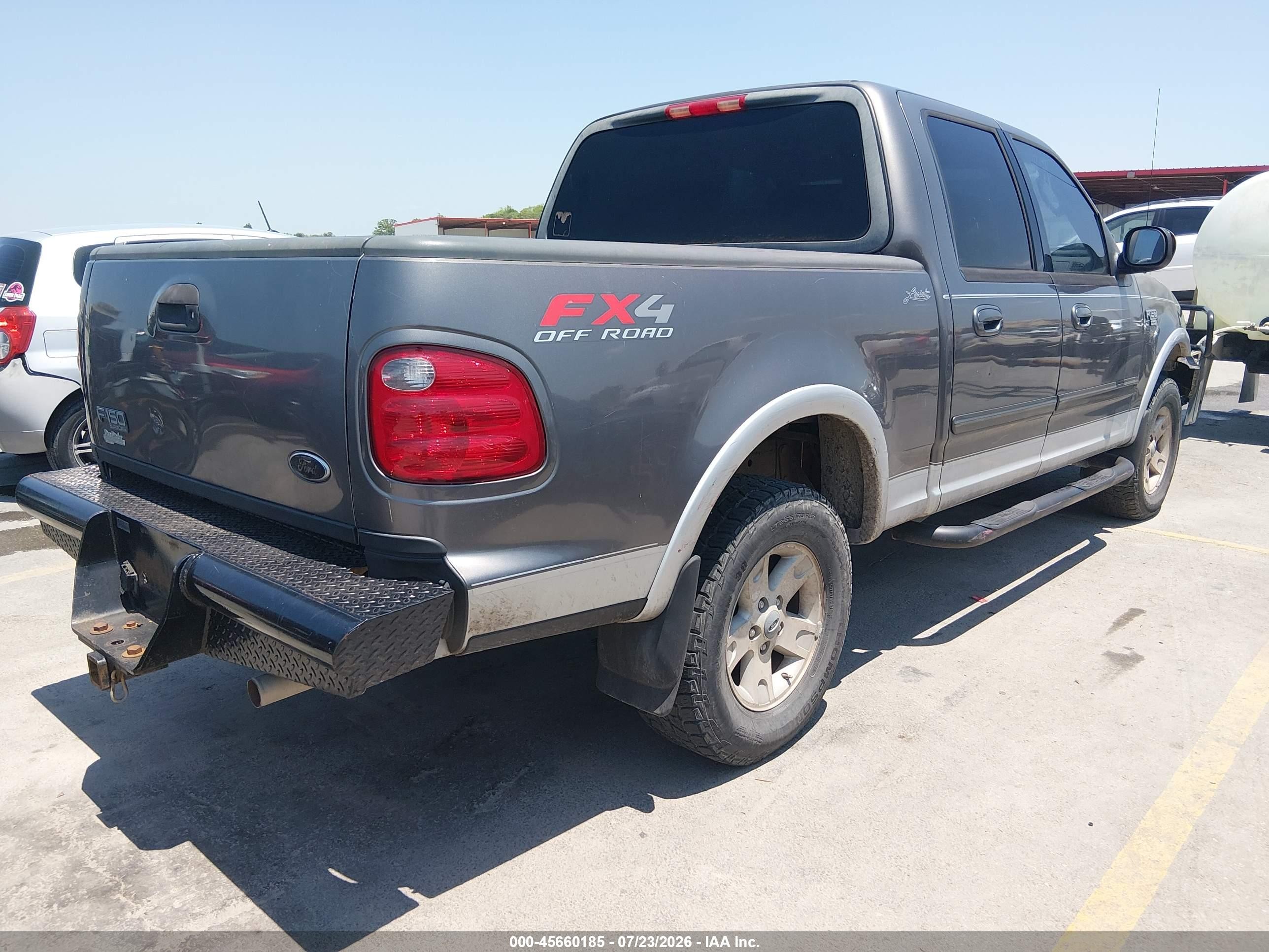 2003 Ford F-150 Lariat/xlt Gray vin: 1FTRW08L43KC21761