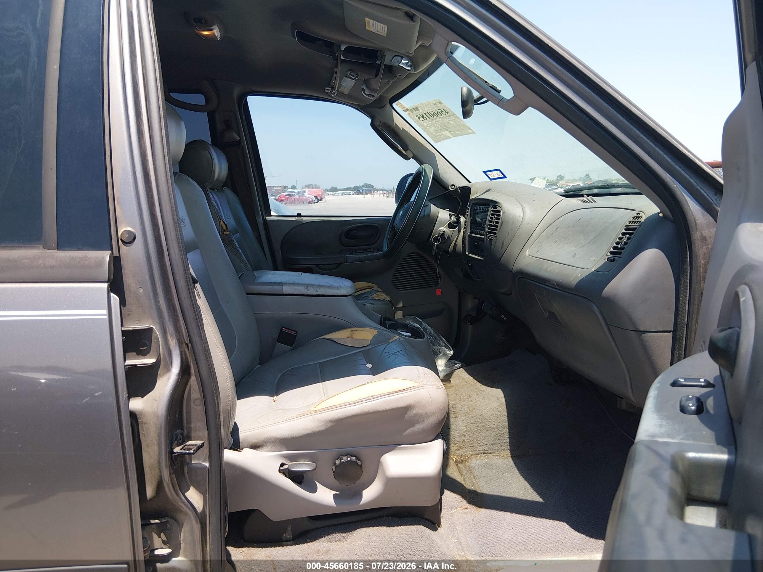 2003 Ford F-150 Lariat/xlt Gray vin: 1FTRW08L43KC21761
